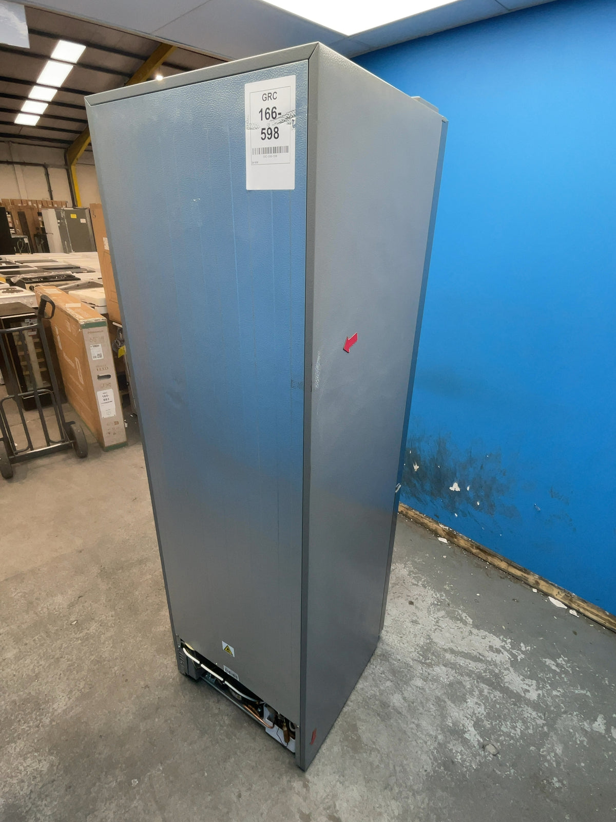 #GRC-166-598 - Midea 59.5cm Fridge Freezer – 310L, Inox, Total No Frost, Smart WiFi