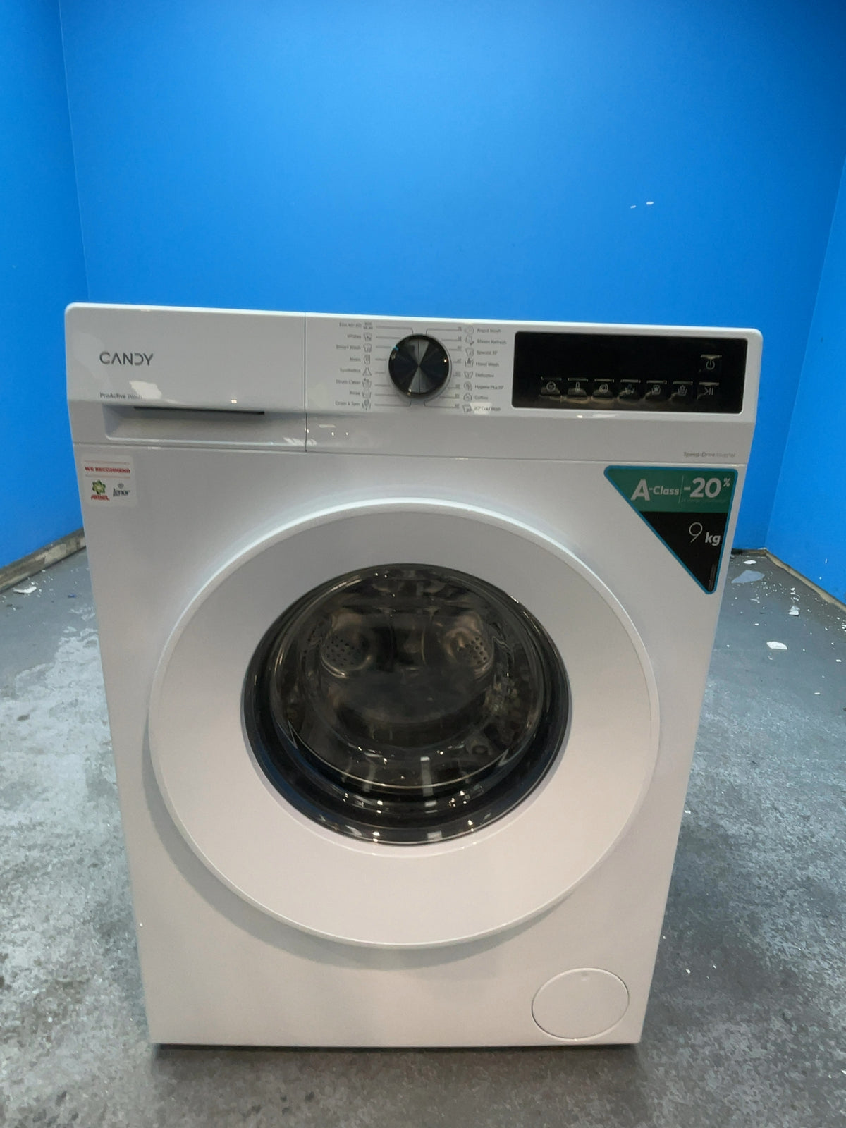 #GRC-166-641 - Candy 9kg 1400rpm Washing Machine – Quick Wash, MixPower System, White