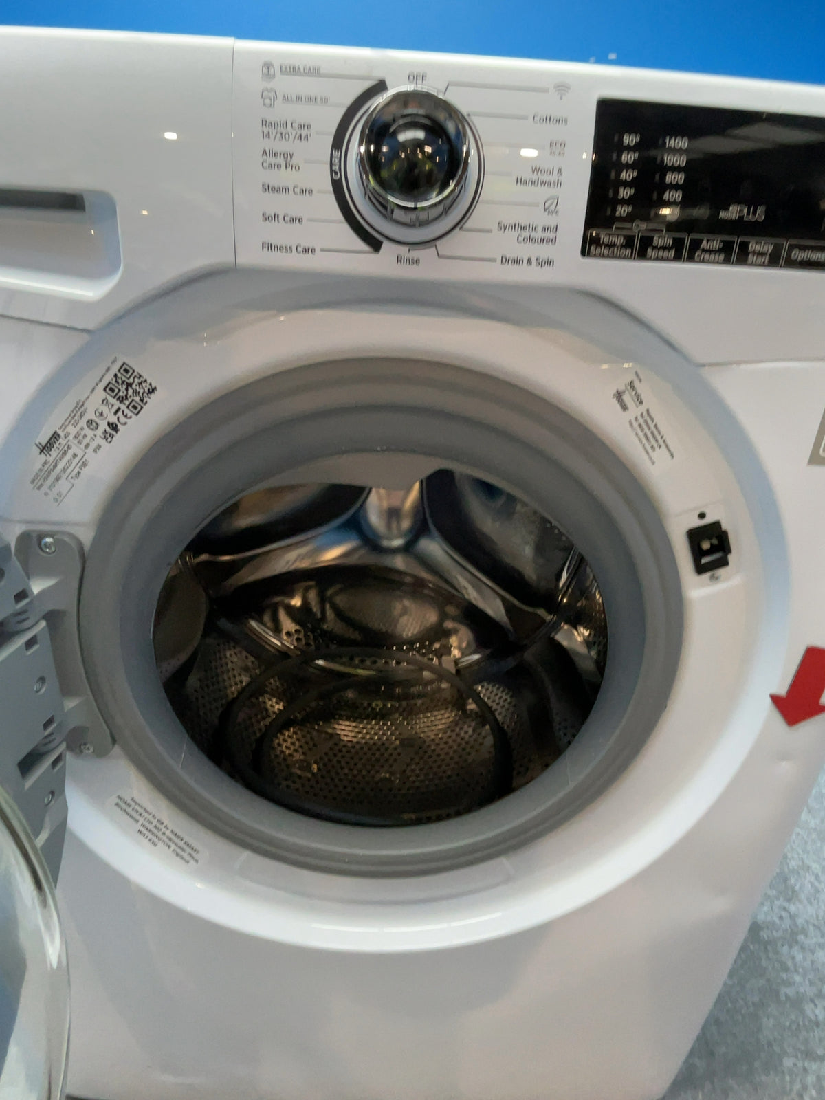 #GRC-166-648 - Hoover H-WASH 350 9kg 1400rpm Washing Machine – Allergy Care Pro, White