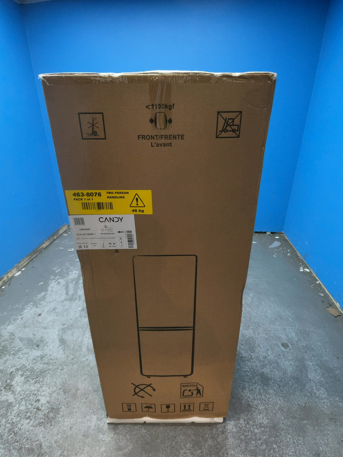 #GRC-166-696 - Candy 55cm Fridge Freezer – 185L, White, Static