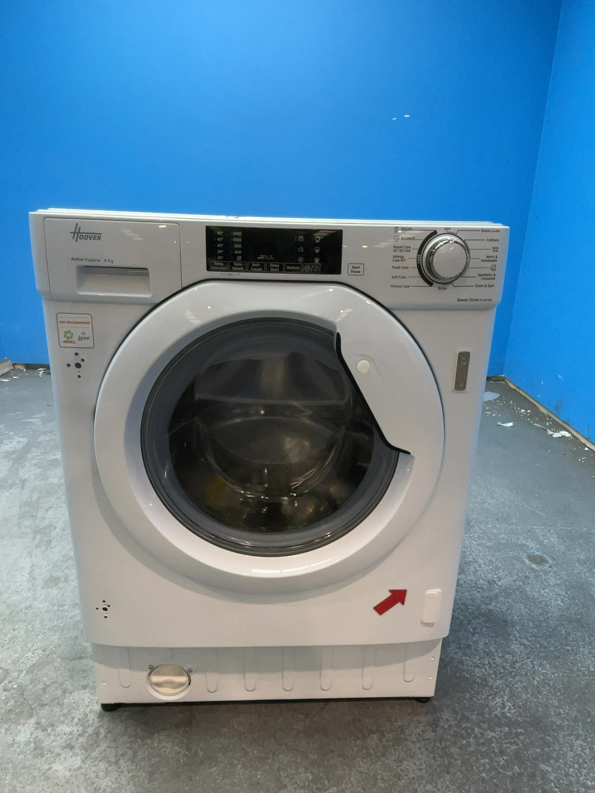 #GRC-166-710 - Hoover H-WASH 300 8kg 1400rpm Integrated Washing Machine – KG Mode Sensor, White