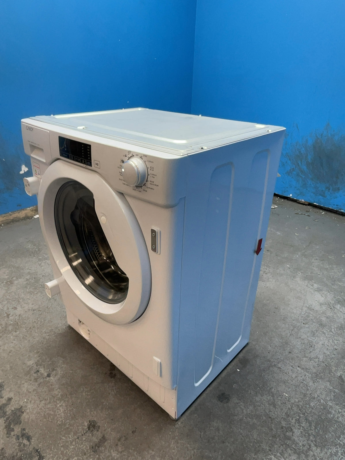 #GRC-166-716 - Candy 8kg Integrated Washing Machine – 1400 Spin, Rapid Care Cycles, Kilo Detector, White