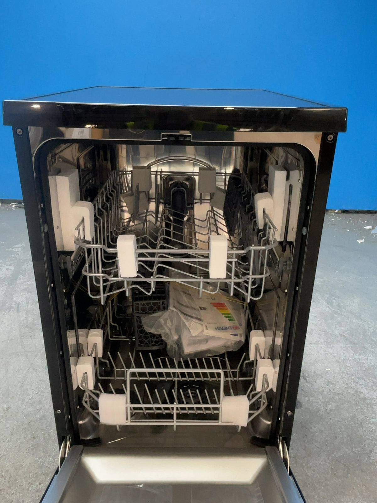 #GRC-166-722 - Candy Brava 45cm Slimline Dishwasher – 10 Place Settings, E Rated, Black