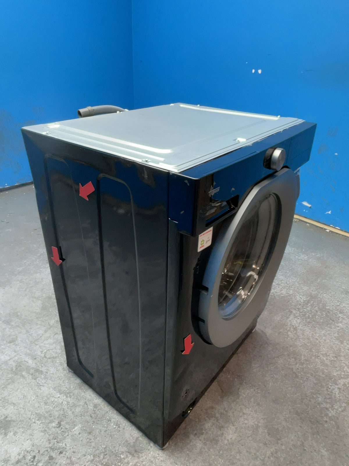 #GRC-166-739 - Hoover 8kg 1600rpm Integrated Washing Machine – AI Weight Sense, Black