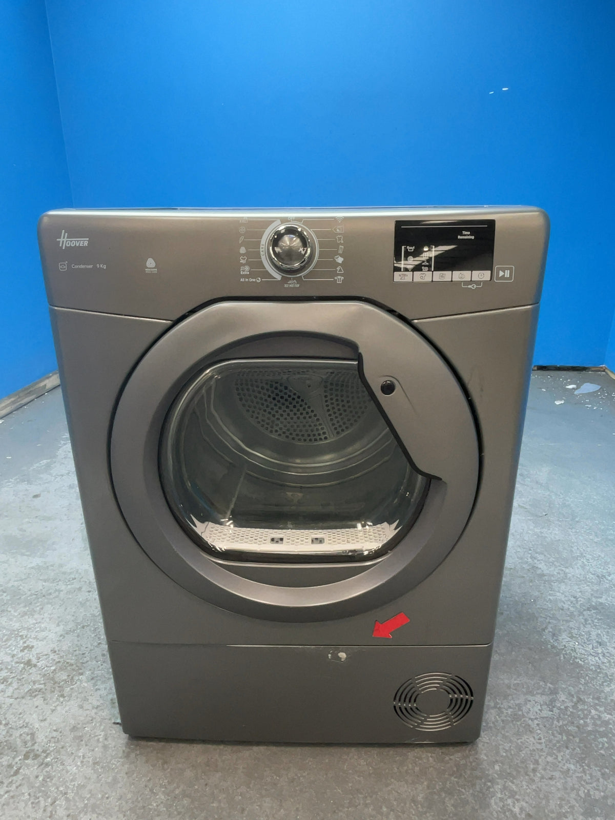 #GRC-166-743 - Hoover H-DRY 300 9kg Condenser Tumble Dryer – WiFi Connected, Grey, 59.6cm Wide