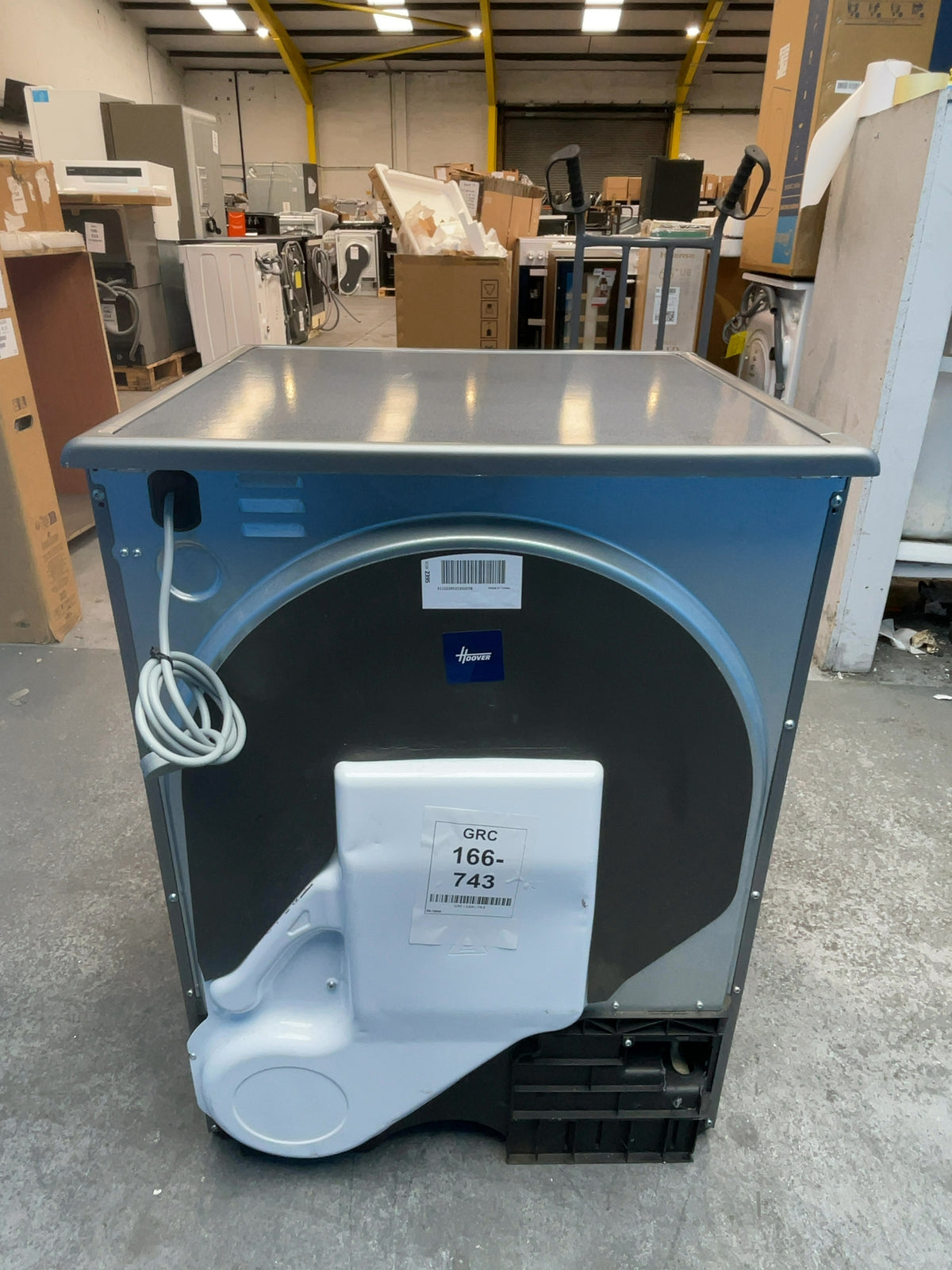 #GRC-166-743 - Hoover H-DRY 300 9kg Condenser Tumble Dryer – WiFi Connected, Grey, 59.6cm Wide