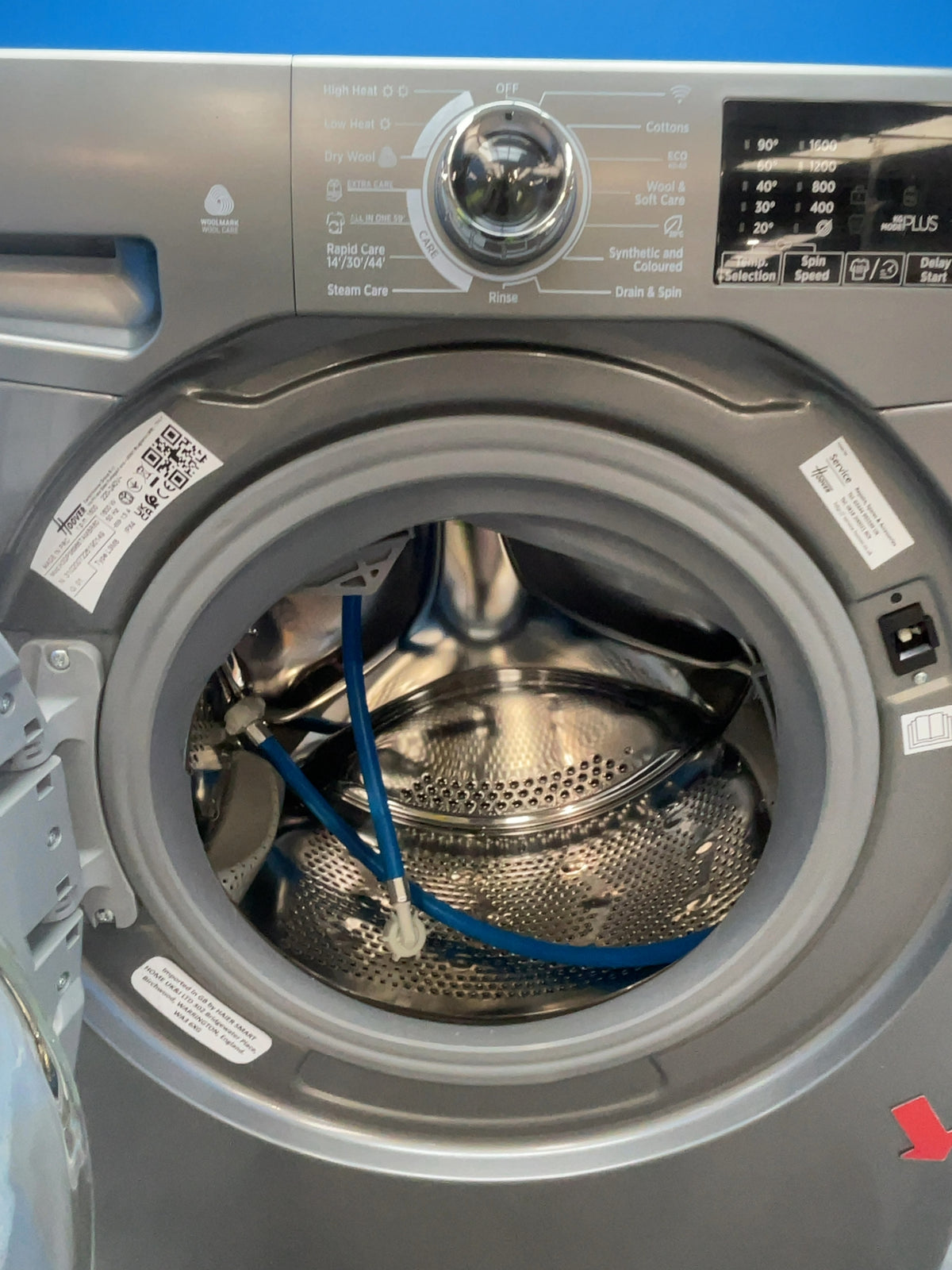 #GRC-166-790 - Hoover H-WASH & DRY 350 Washer Dryer – 9kg Wash, 6kg Dry, 1400rpm, WiFi Connected
