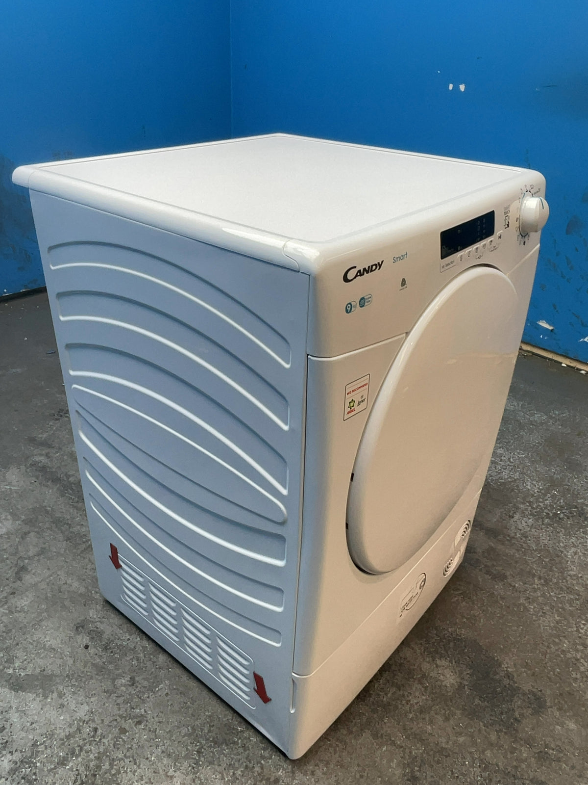 #GRC-166-798 - Candy Smart 9kg Condenser Tumble Dryer – WiFi Connected, White, G Energy Rating