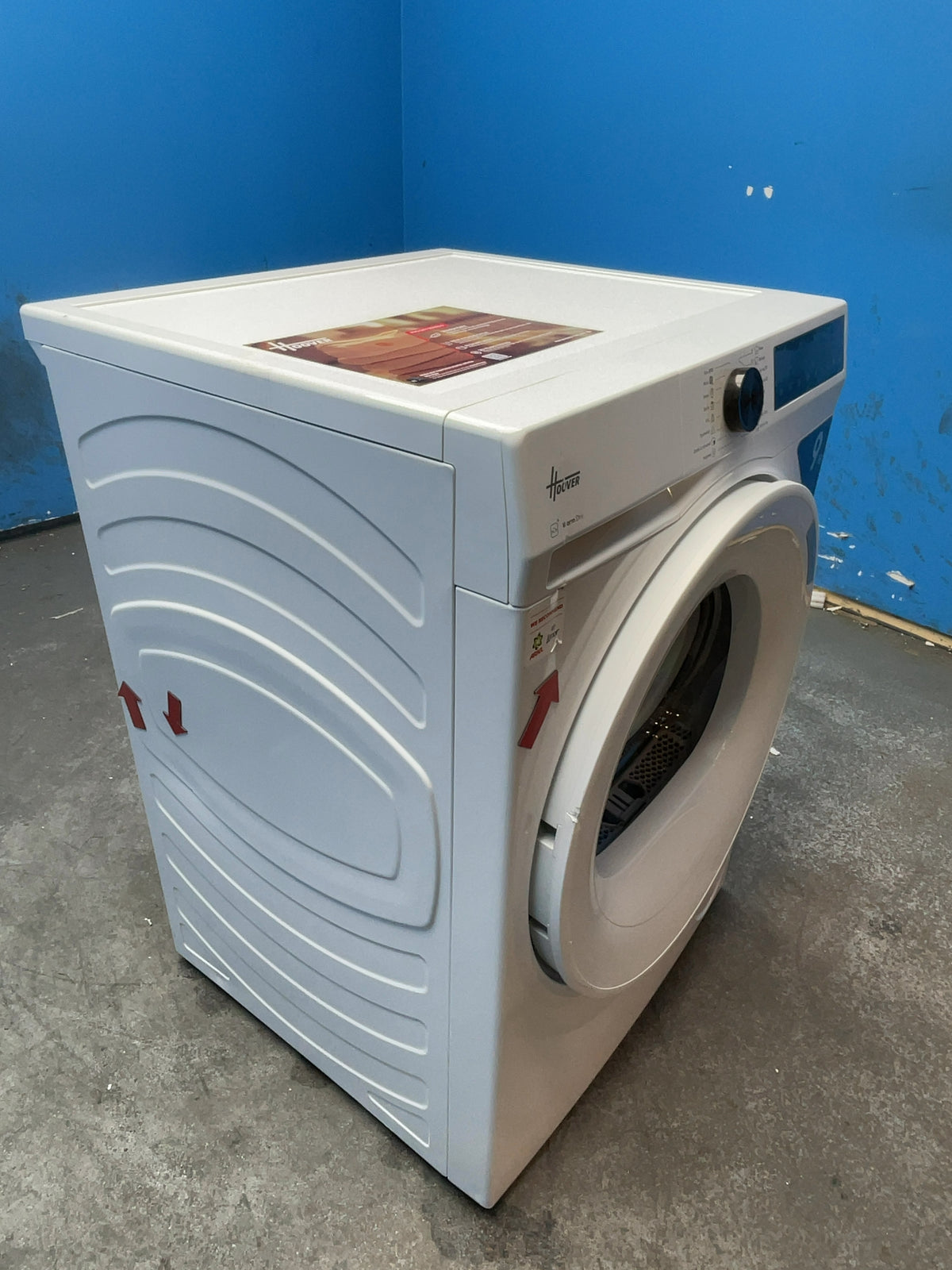 #GRC-166-822 - Hoover Pro Dry Series 3 9kg Heat Pump Tumble Dryer – Sensor Drying, White
