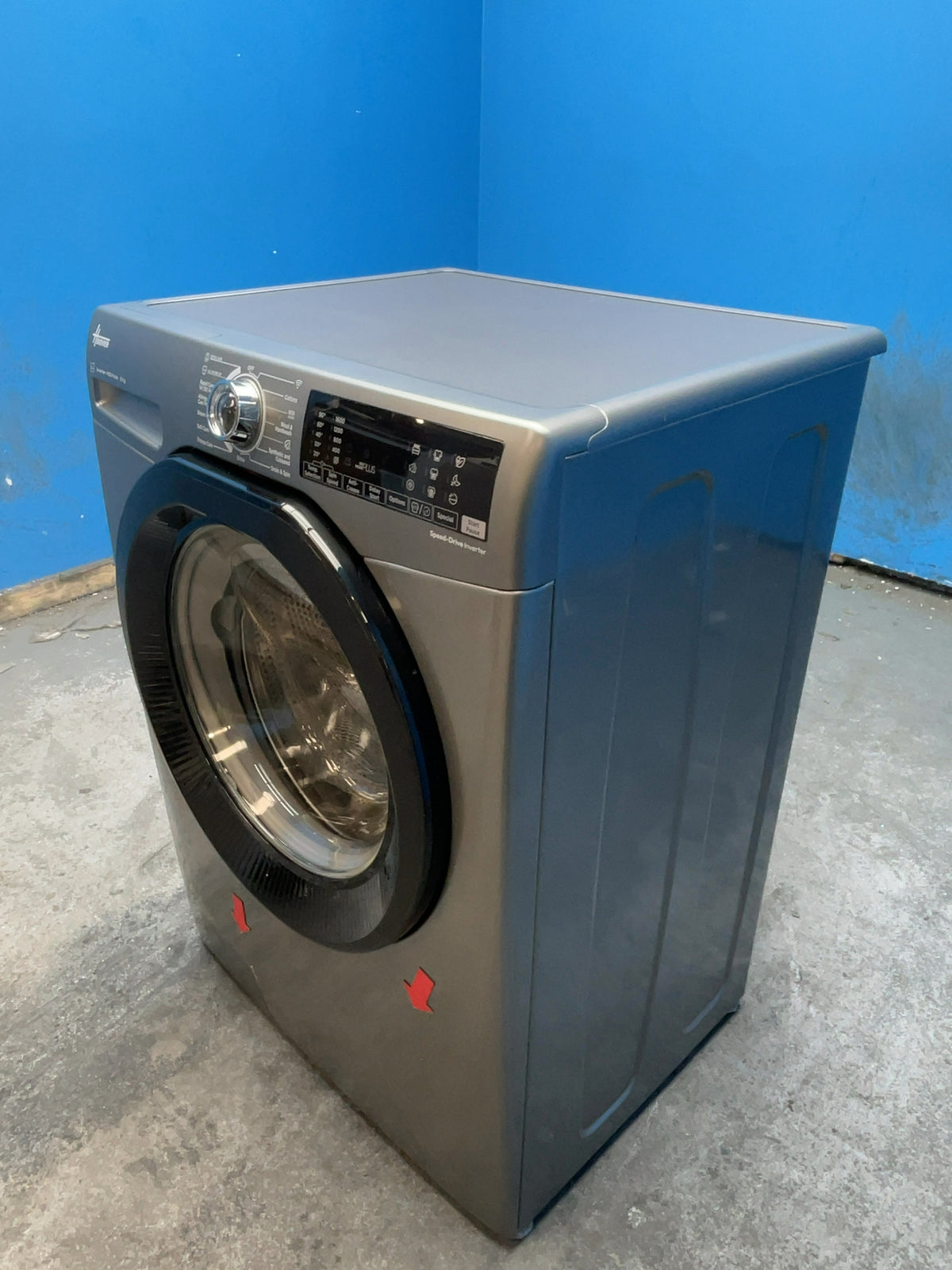 #GRC-166-828 - Hoover H-WASH 350 8kg 1600rpm Washing Machine – Power Care System, Anthracite
