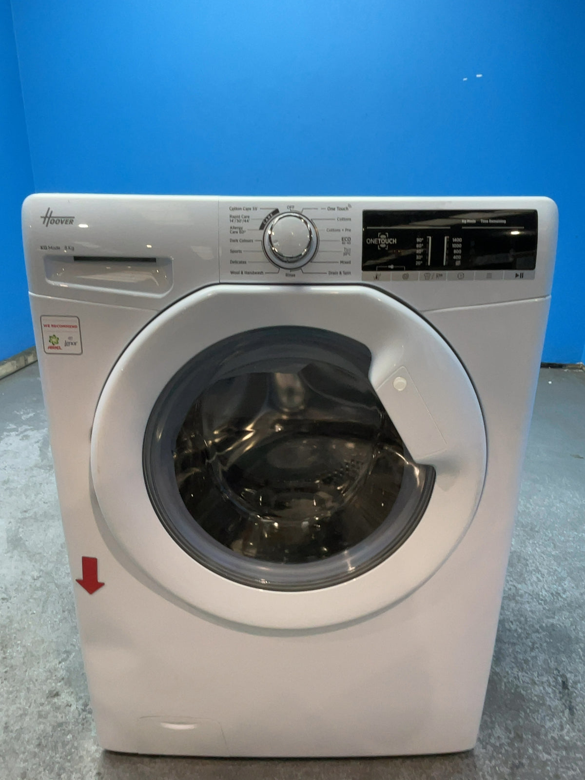 #GRC-166-920 - Hoover 8kg 1400rpm Washing Machine – KG Mode, Hoover Wizard, Smart, White