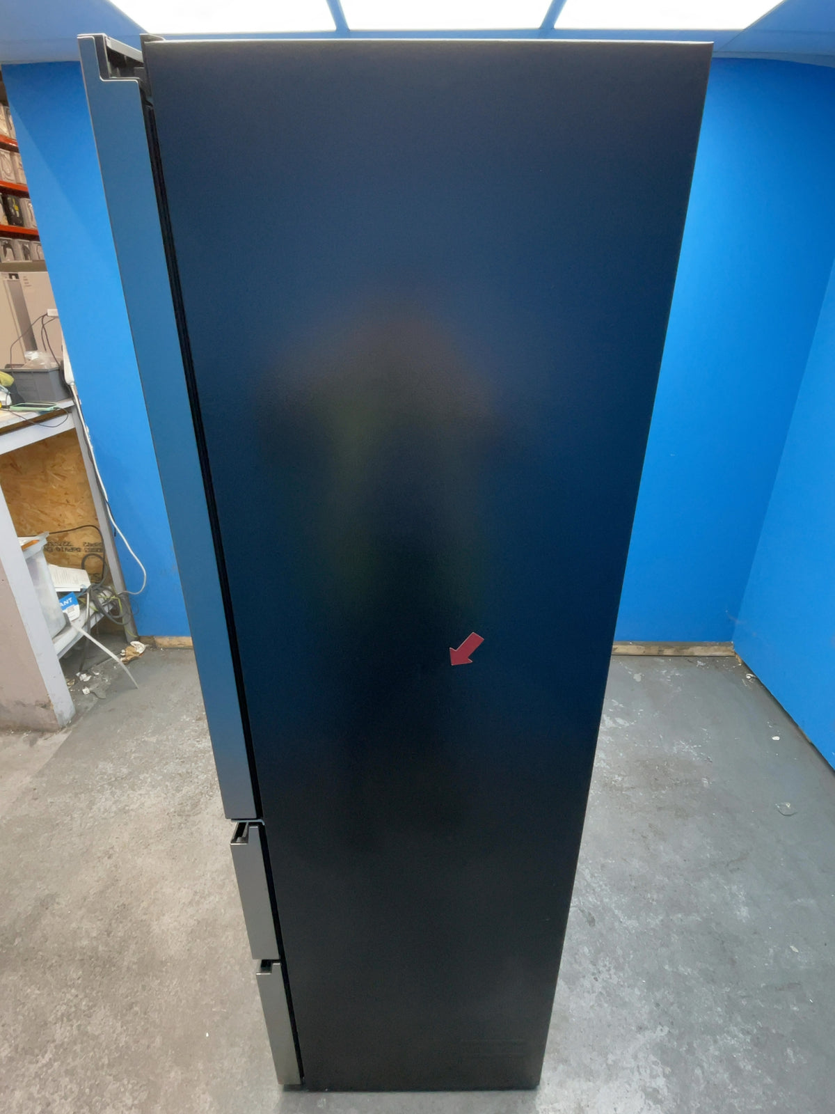 #GRC-166-945 - Haier Space-fit 70cm French Door Fridge Freezer – Total No Frost, Direct Access Freezer Drawers, Platinum Inox