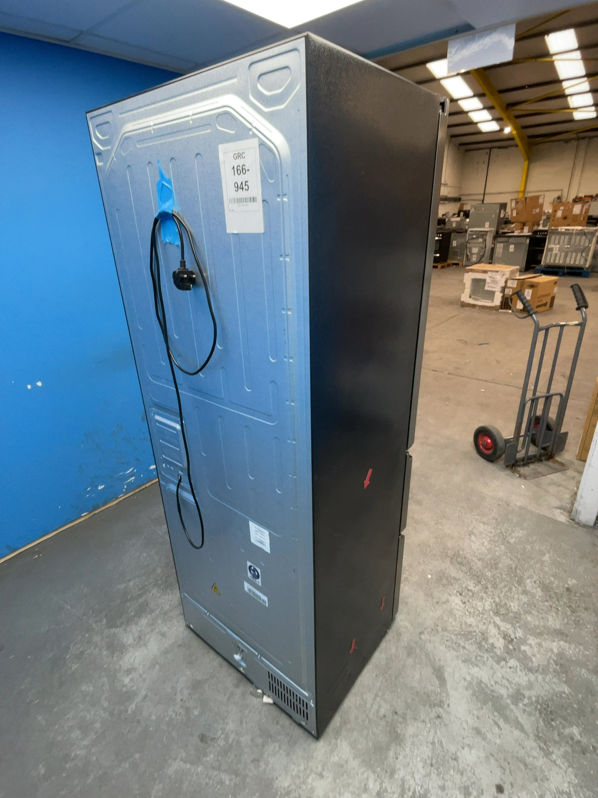 #GRC-166-945 - Haier Space-fit 70cm French Door Fridge Freezer – Total No Frost, Direct Access Freezer Drawers, Platinum Inox