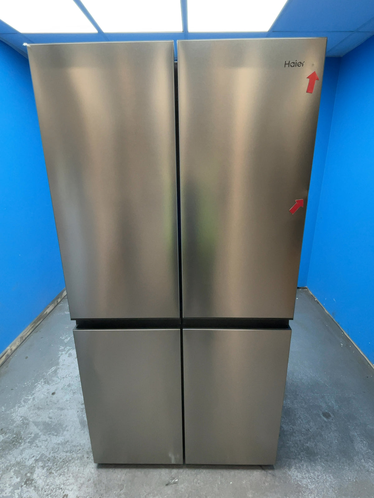 #GRC-166-946 - Haier Cube Series 5 American Style Fridge Freezer – 706L, Inox, Total No Frost
