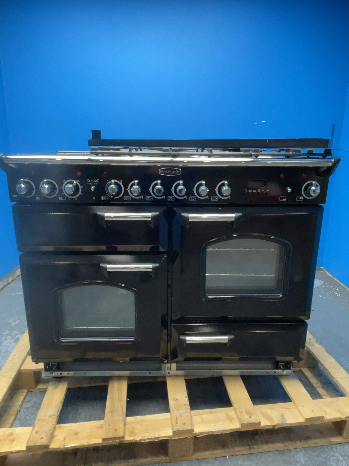 #GRC-166-961 - Rangemaster Classic Deluxe 110cm Dual Fuel Range Cooker – 158L, Wok Burner