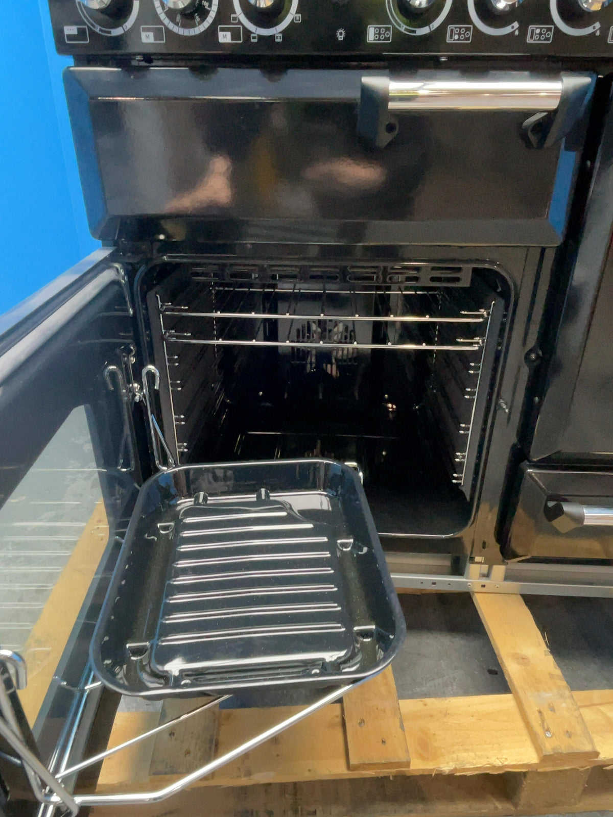#GRC-166-961 - Rangemaster Classic Deluxe 110cm Dual Fuel Range Cooker – 158L, Wok Burner