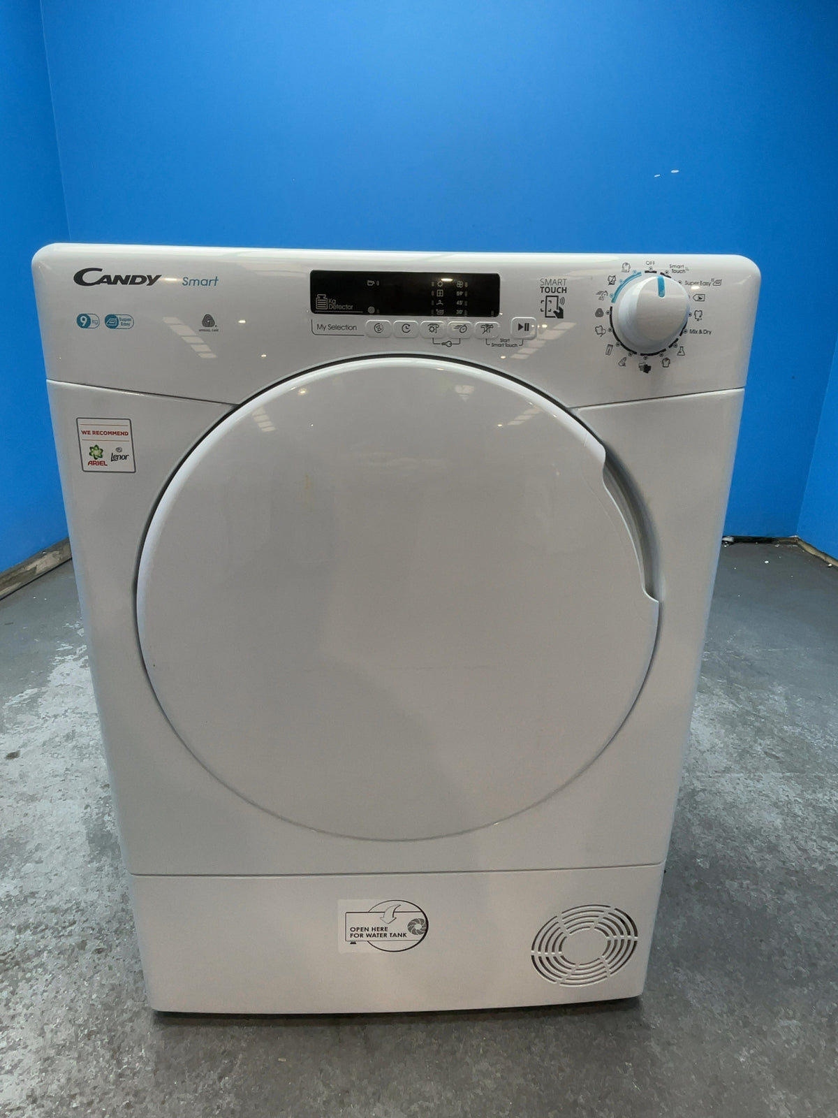 #GRC-166-976 - Candy Smart 9kg Condenser Tumble Dryer – WiFi Connected, White, G Energy Rating