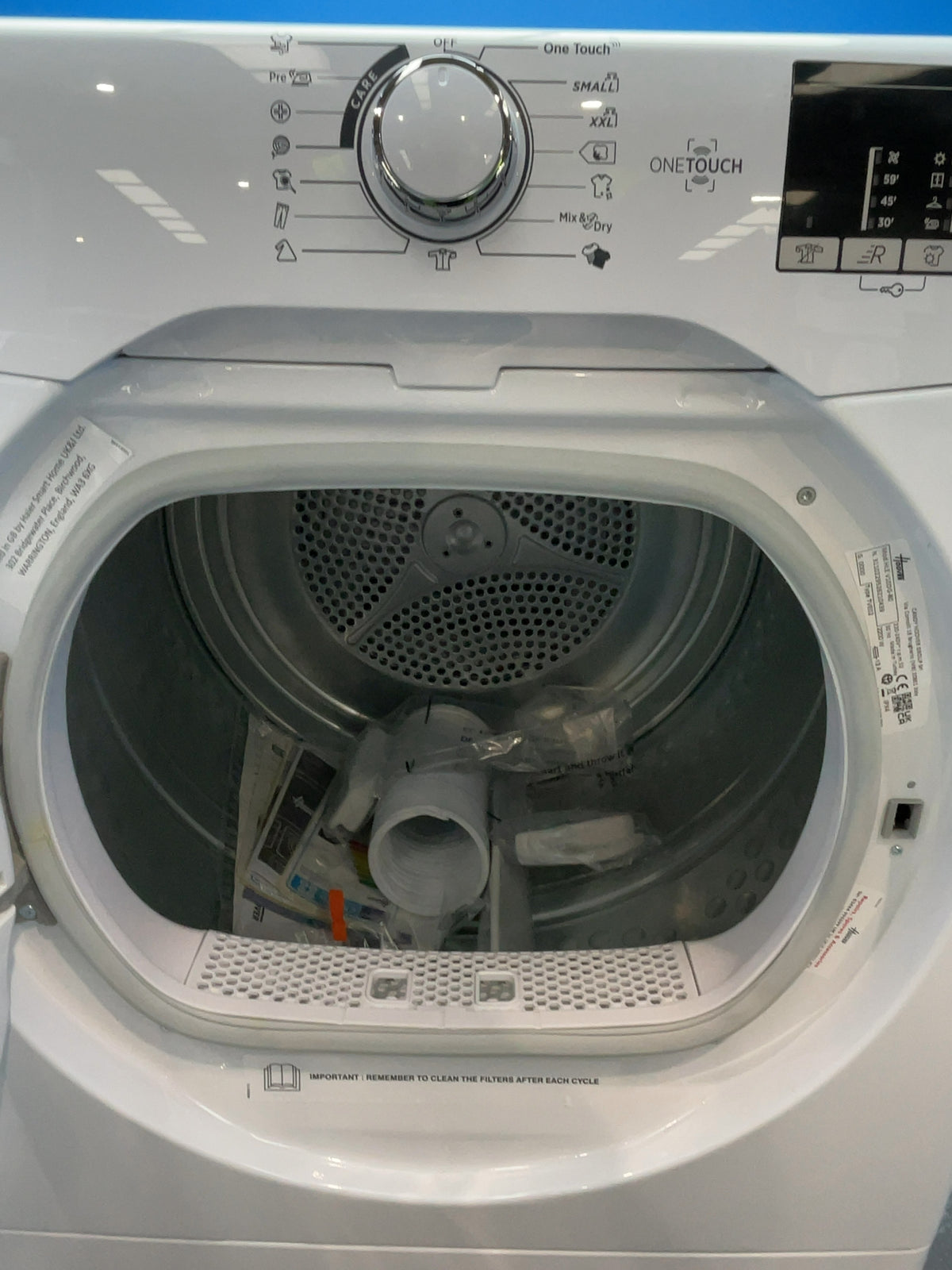 #GRC-166-980 - Hoover H-DRY 300 10kg Vented Tumble Dryer – WiFi Connected, White
