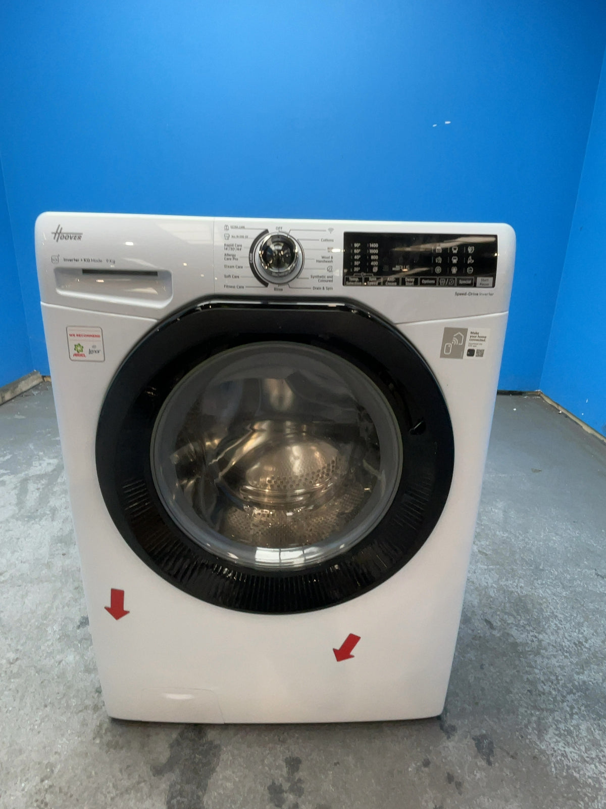 #GRC-166-997 - Hoover H-WASH 350 9kg 1400rpm Washing Machine – Allergy Care Pro, White