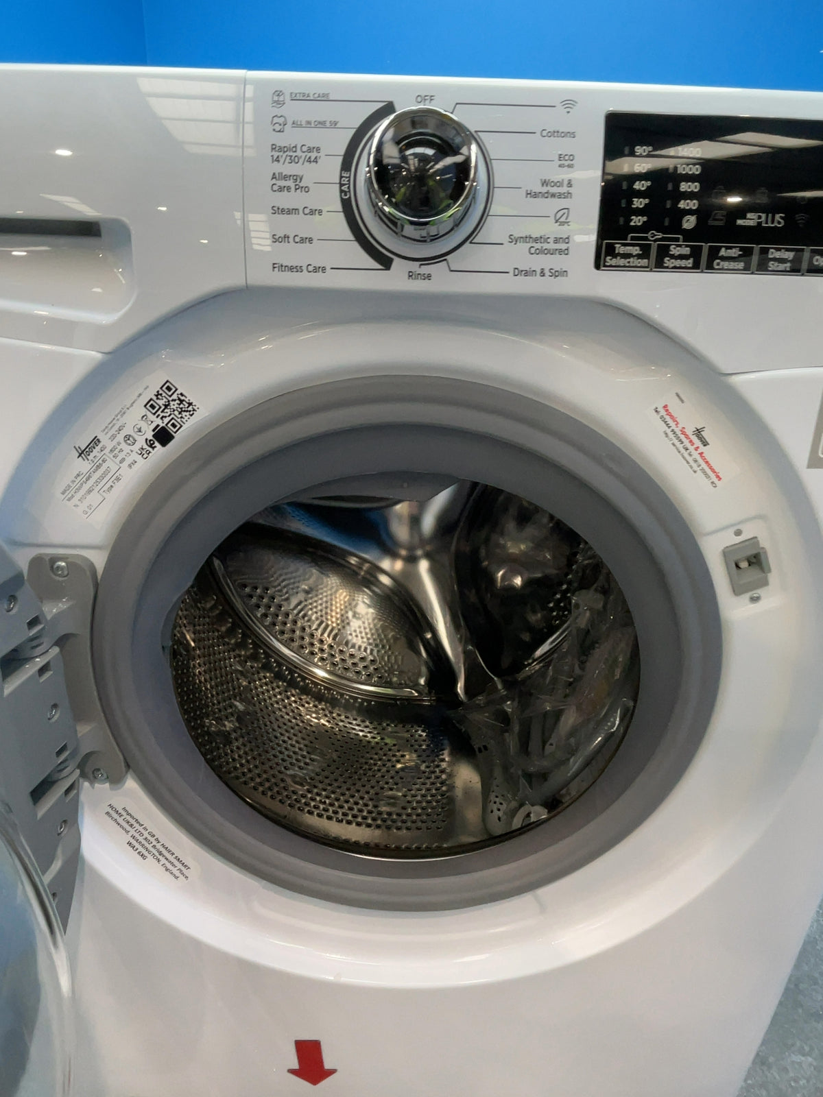 #GRC-166-999 - Hoover H-WASH 350 9kg 1400rpm Washing Machine – Allergy Care Pro, White