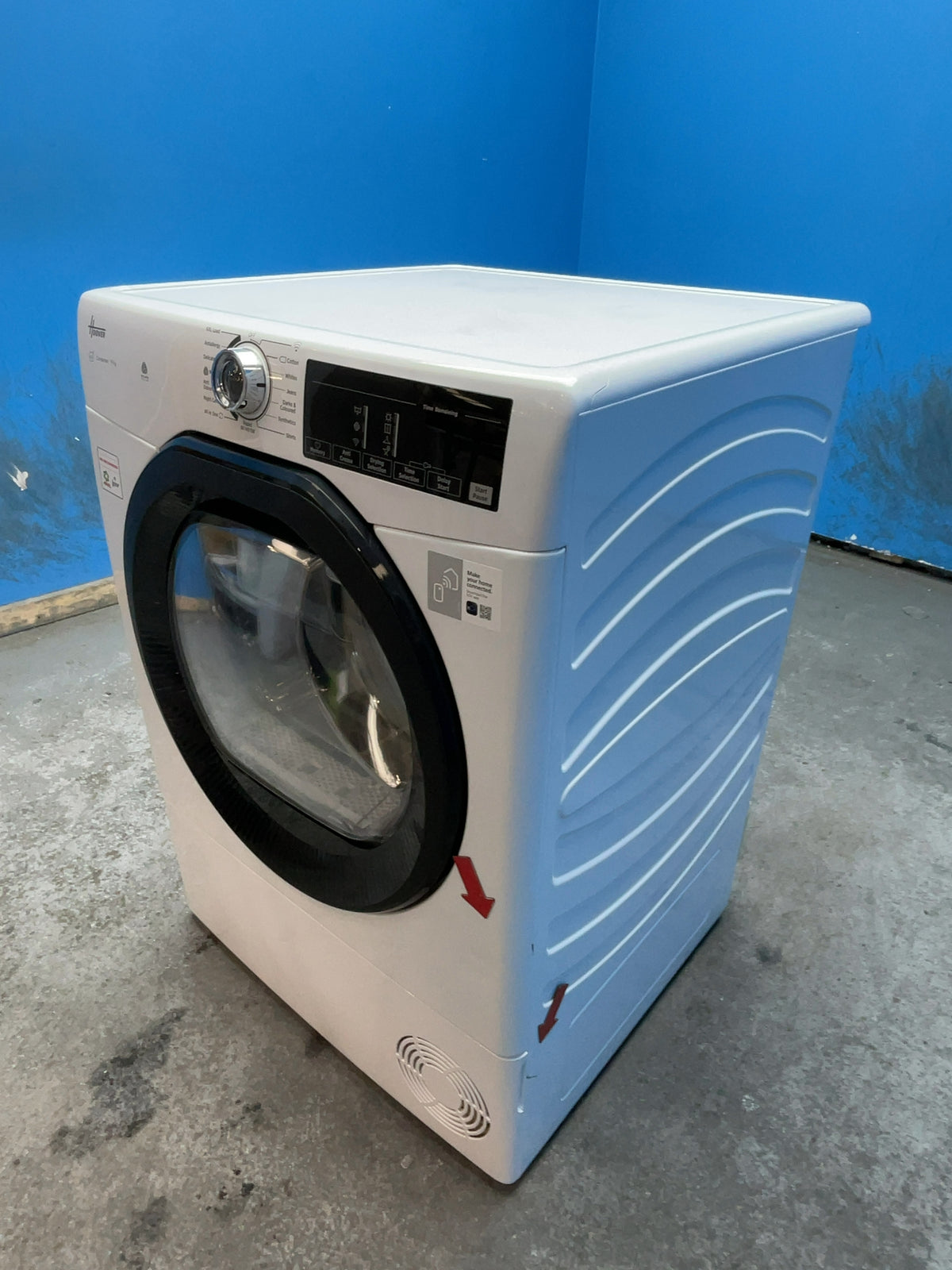 #GRC-167-002 - Hoover 9kg Condenser Tumble Dryer – WiFi Connected, White, B Energy Rating