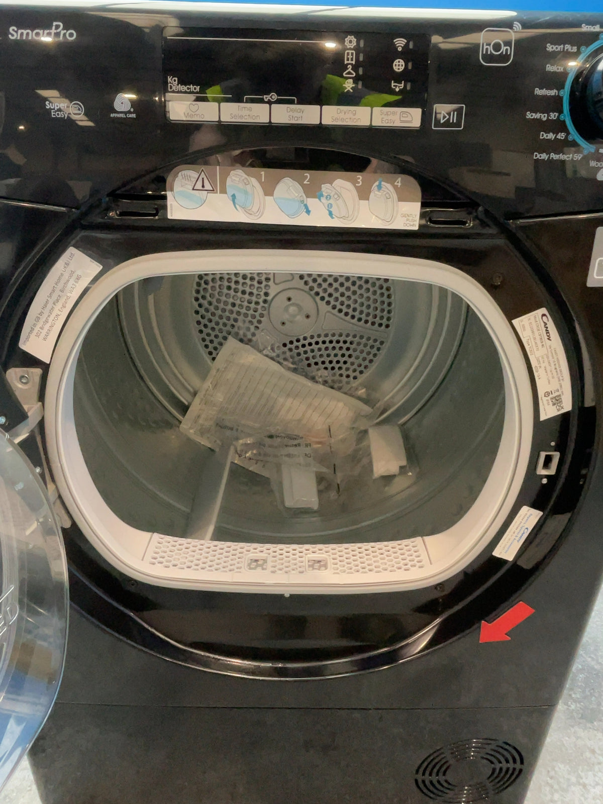 #GRC-167-007 - Candy Smart Pro 9kg Condenser Tumble Dryer – WiFi Connected, Black