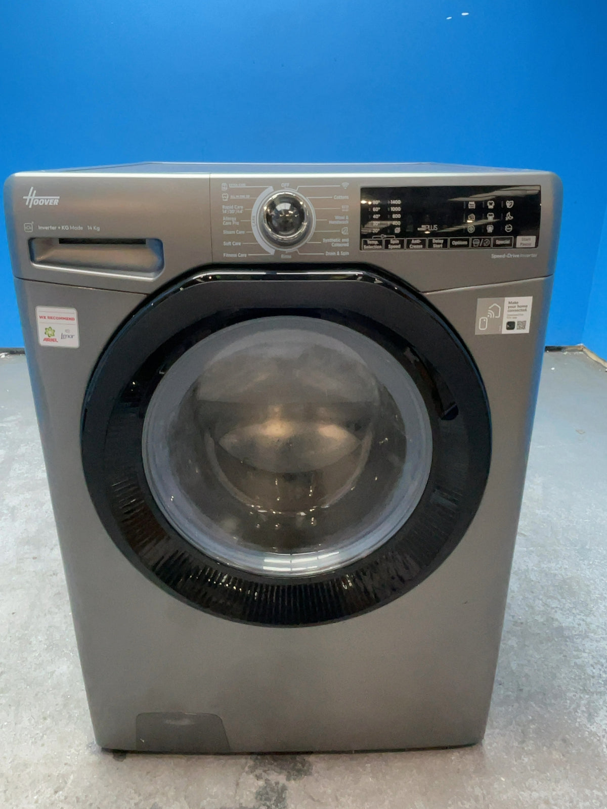 #GRC-167-018 - Hoover H-WASH 350 14kg 1400rpm Washing Machine – Quick Wash, Anthracite