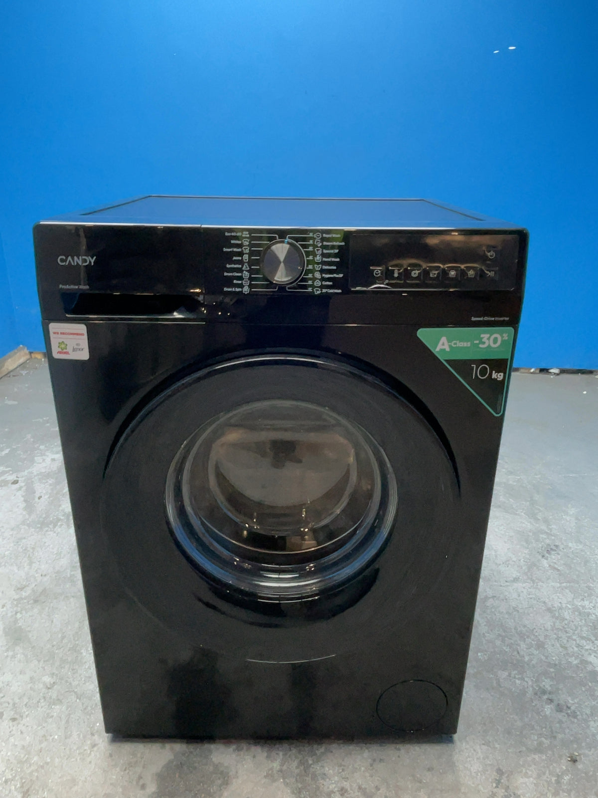 #GRC-167-022 - Candy Quick Pro 10kg 1400rpm Washing Machine – Inverter Motor, 8 Quick Cycles, Black