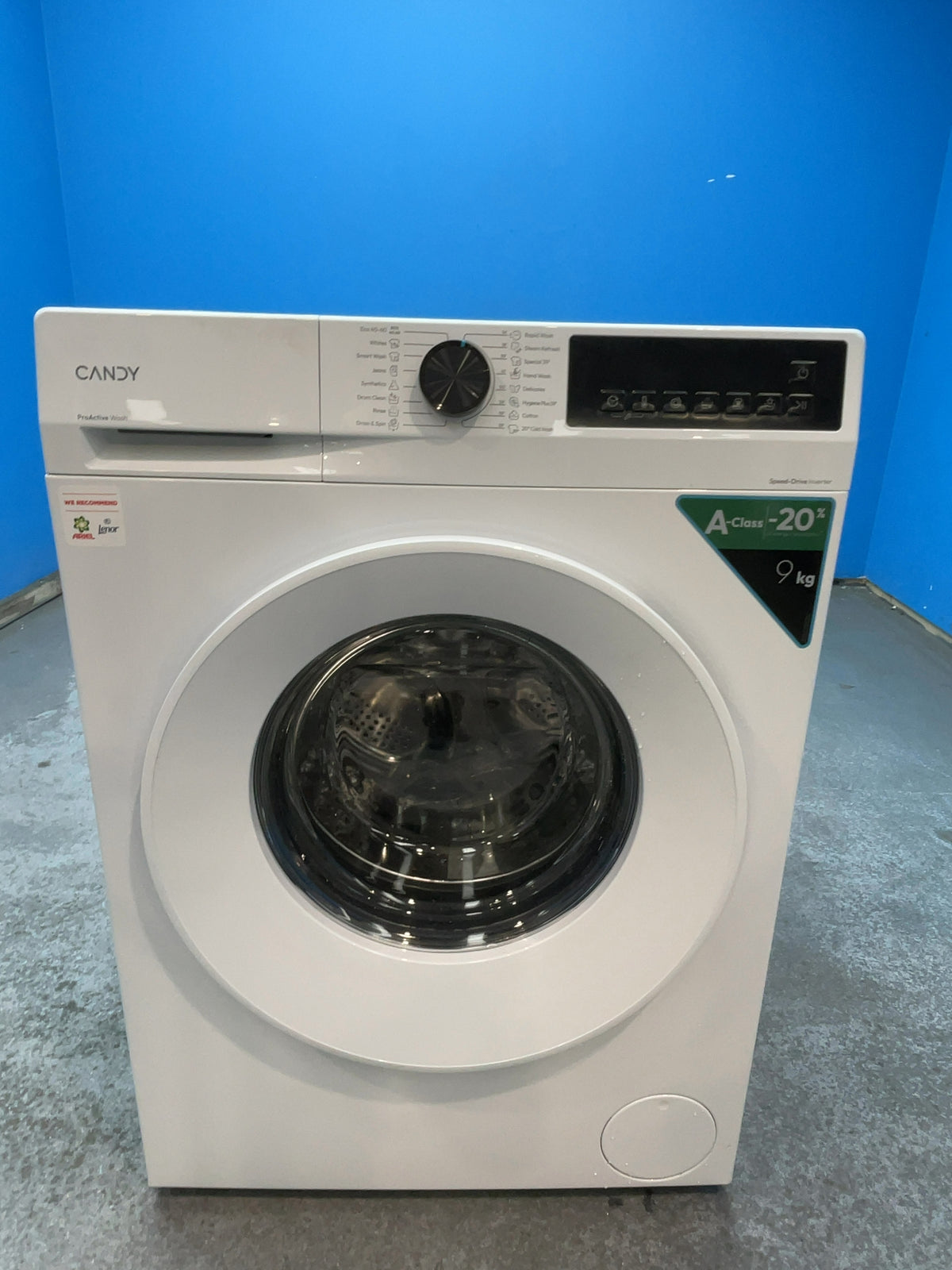 #GRC-167-025 - Candy 9kg 1400rpm Washing Machine – Quick Wash, MixPower System, White