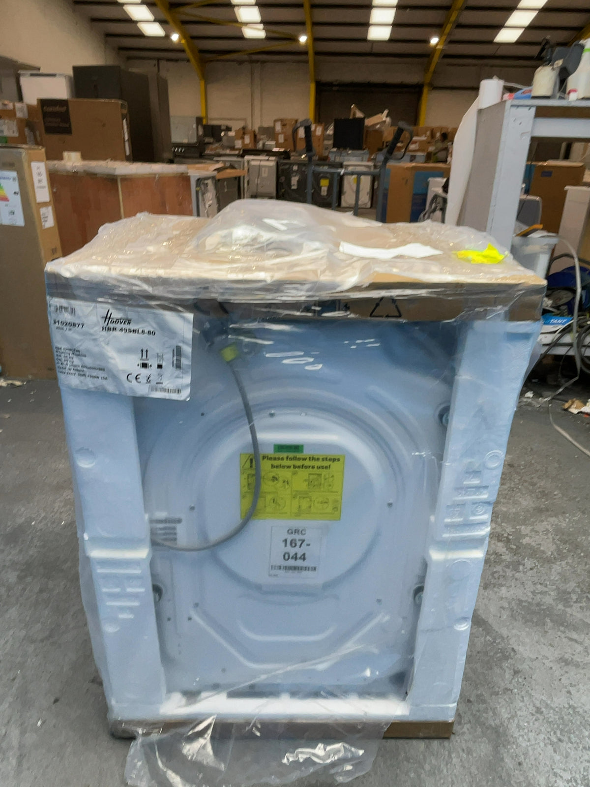 #GRC-167-044 - Hoover Pro Wash Series 3 9kg 1400rpm Washing Machine – WiFi Connected, Steam Refresh, White