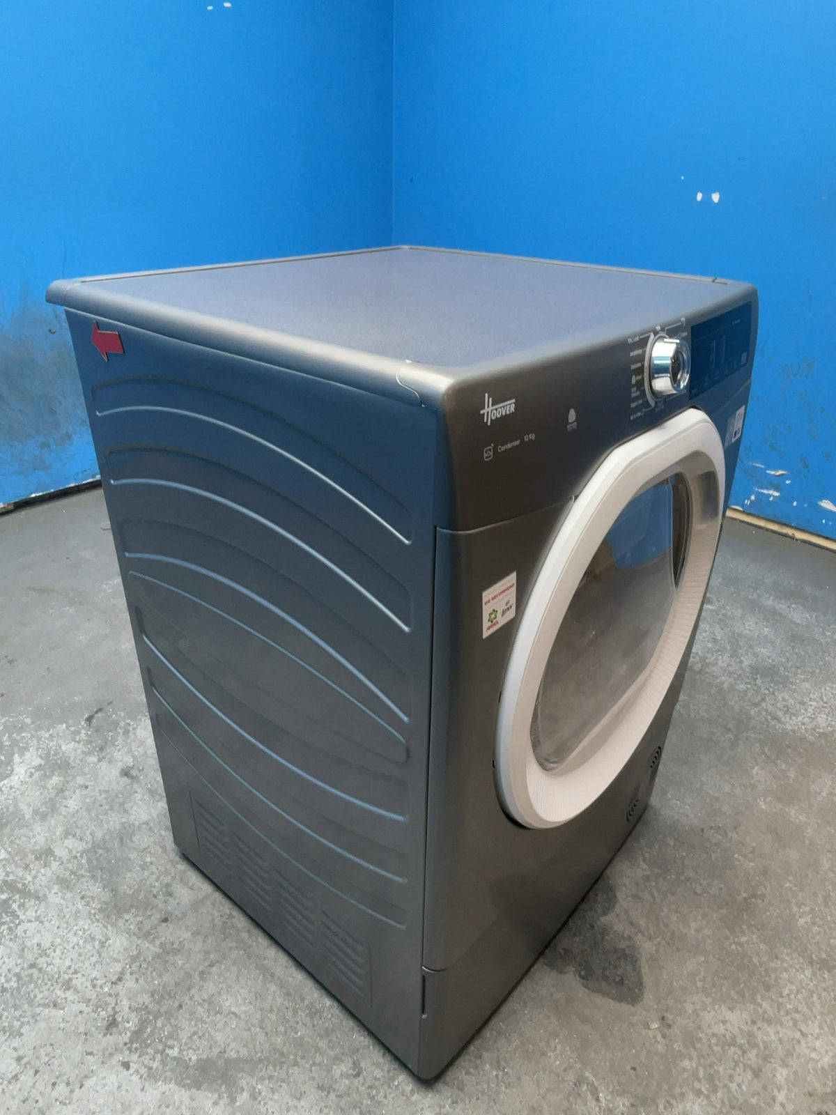 #GRC-167-059 - Hoover 10kg Condenser Tumble Dryer – WiFi Connected, Grey, B Energy Rating