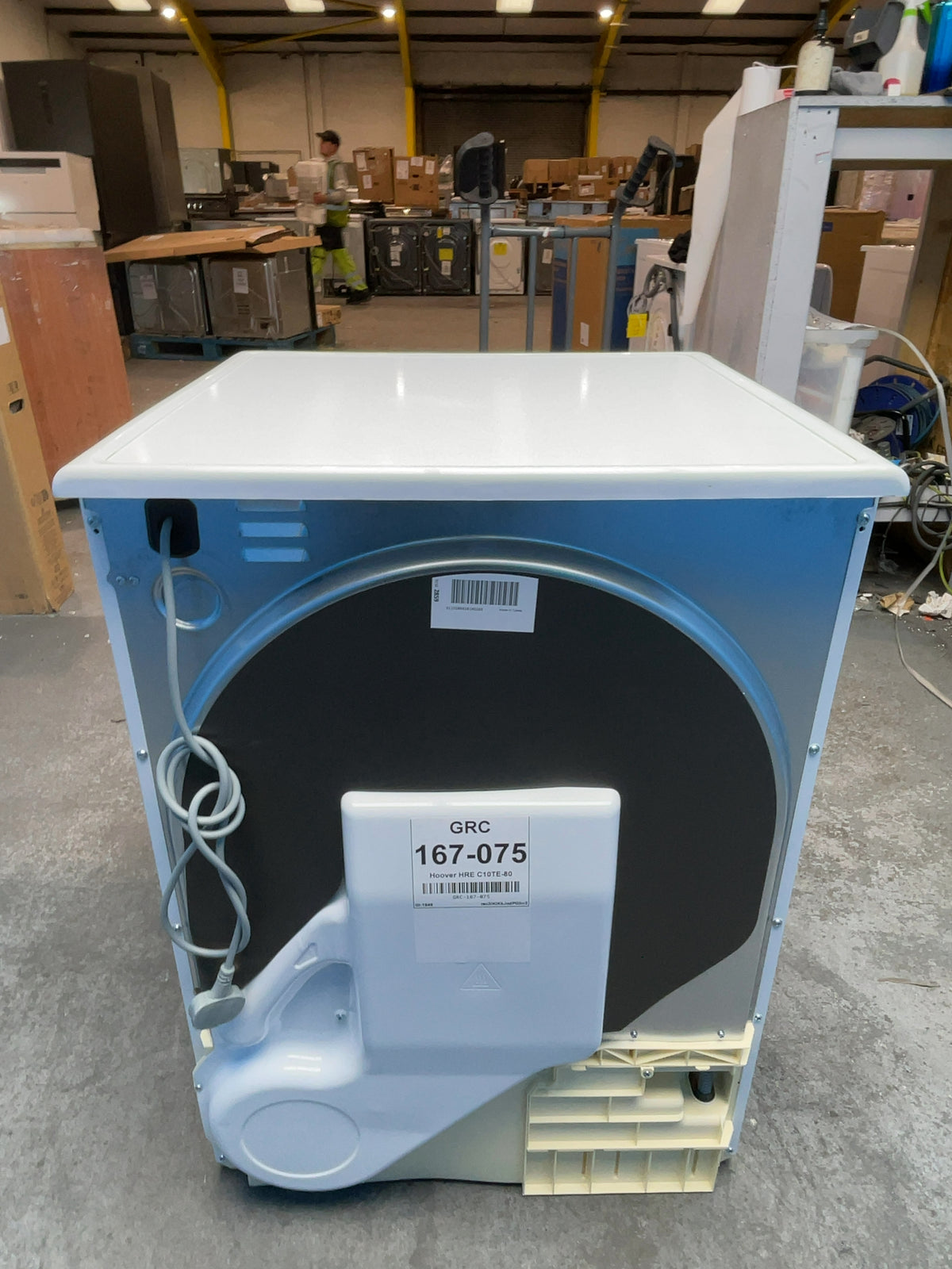 #GRC-167-075 - Hoover 10kg Condenser Tumble Dryer – Sensor Drying, White, B Energy Rating