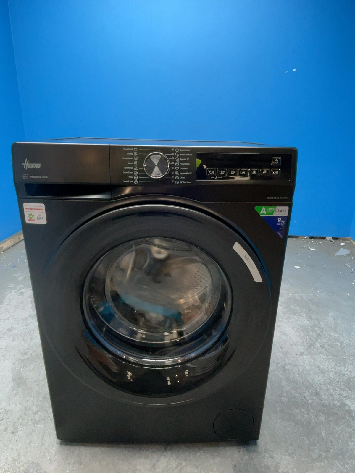 #GRC-167-077 - Hoover Pro Wash Series 3 9kg 1400rpm Washing Machine – WiFi Connected, hOn App, Matte Black
