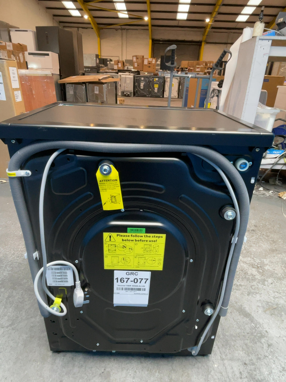 #GRC-167-077 - Hoover Pro Wash Series 3 9kg 1400rpm Washing Machine – WiFi Connected, hOn App, Matte Black