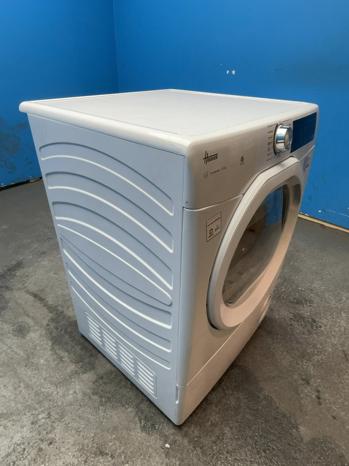 #GRC-167-092 - Hoover 10kg Condenser Tumble Dryer – Sensor Drying, White, B Energy Rating