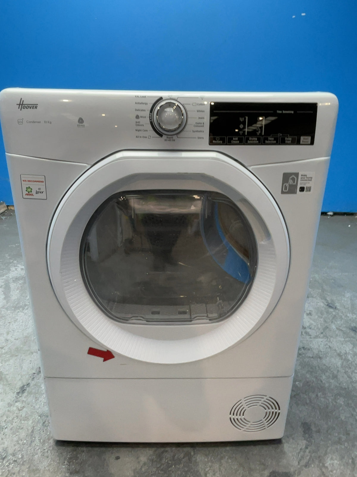 #GRC-167-093 - Hoover 10kg Condenser Tumble Dryer – Sensor Drying, White, B Energy Rating