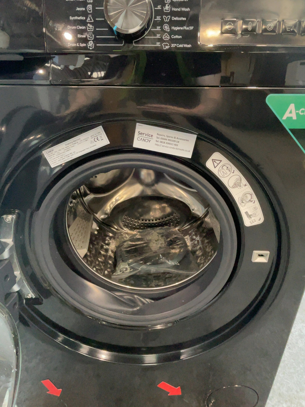 #GRC-167-096 - Candy Quick Pro 10kg 1400rpm Washing Machine – Inverter Motor, 8 Quick Cycles, Black