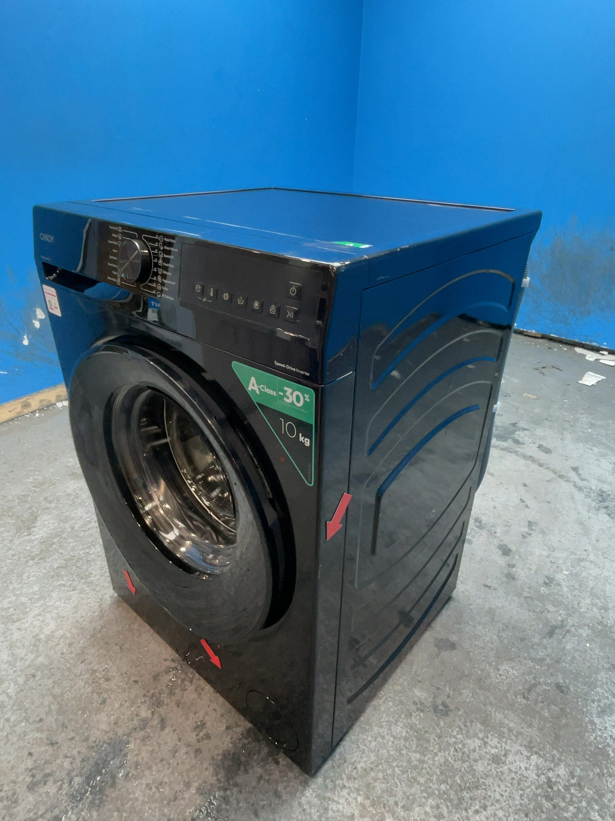 #GRC-167-096 - Candy Quick Pro 10kg 1400rpm Washing Machine – Inverter Motor, 8 Quick Cycles, Black