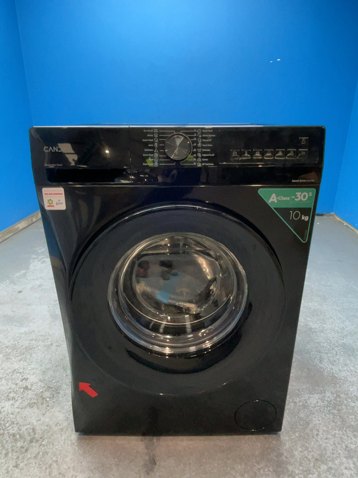 #GRC-167-099 - Candy Quick Pro 10kg 1400rpm Washing Machine – Inverter Motor, 8 Quick Cycles, Black
