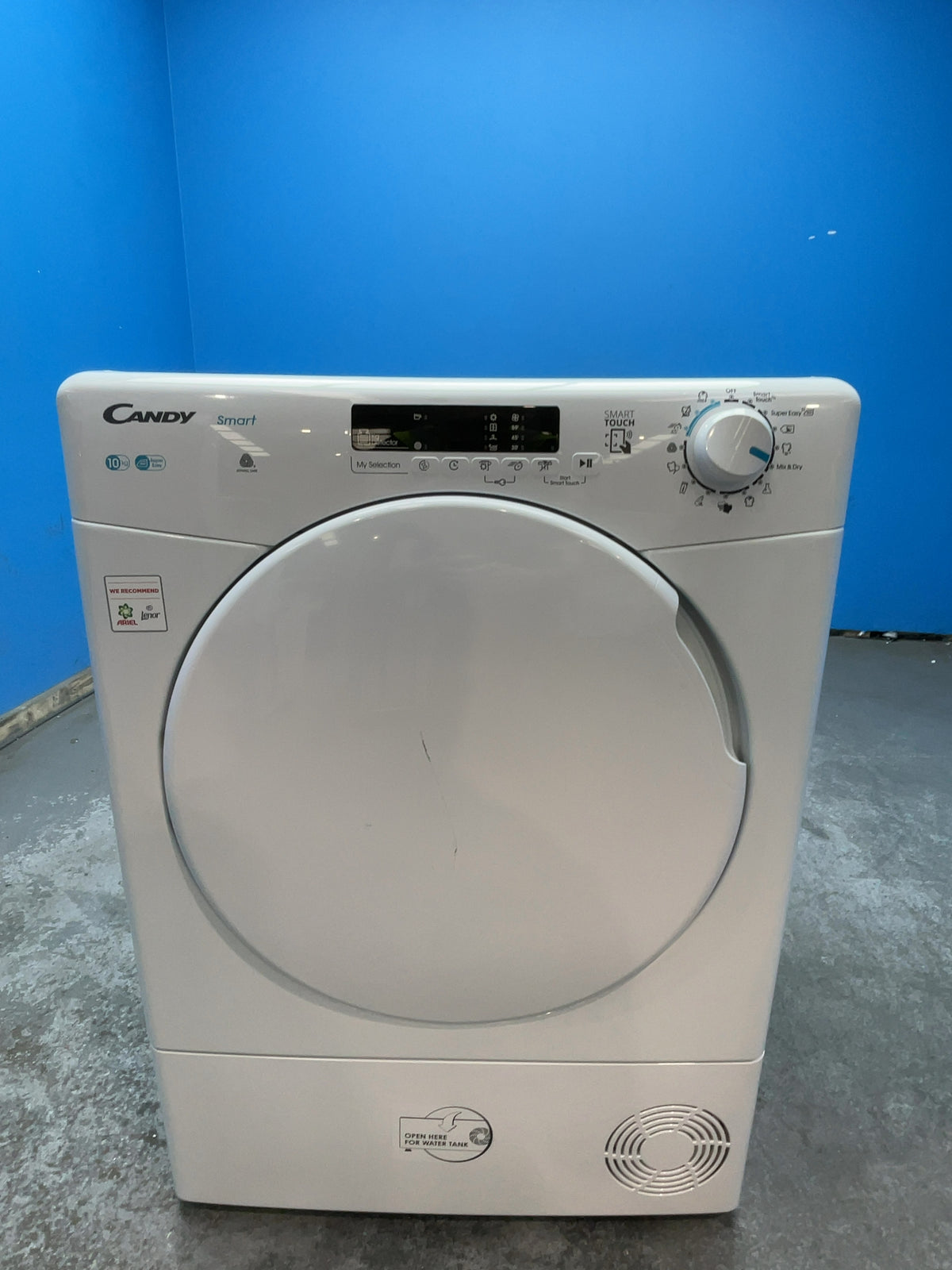 #GRC-167-109 - Candy Smart 10kg Condenser Tumble Dryer – Sensor Drying, White, G Energy Rating