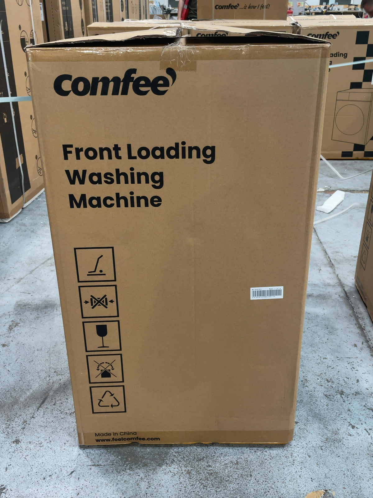 #GRC-167-140 - Comfee 7kg 1200rpm Washing Machine – Steam Wash & 15 Min Quick Cycle, White