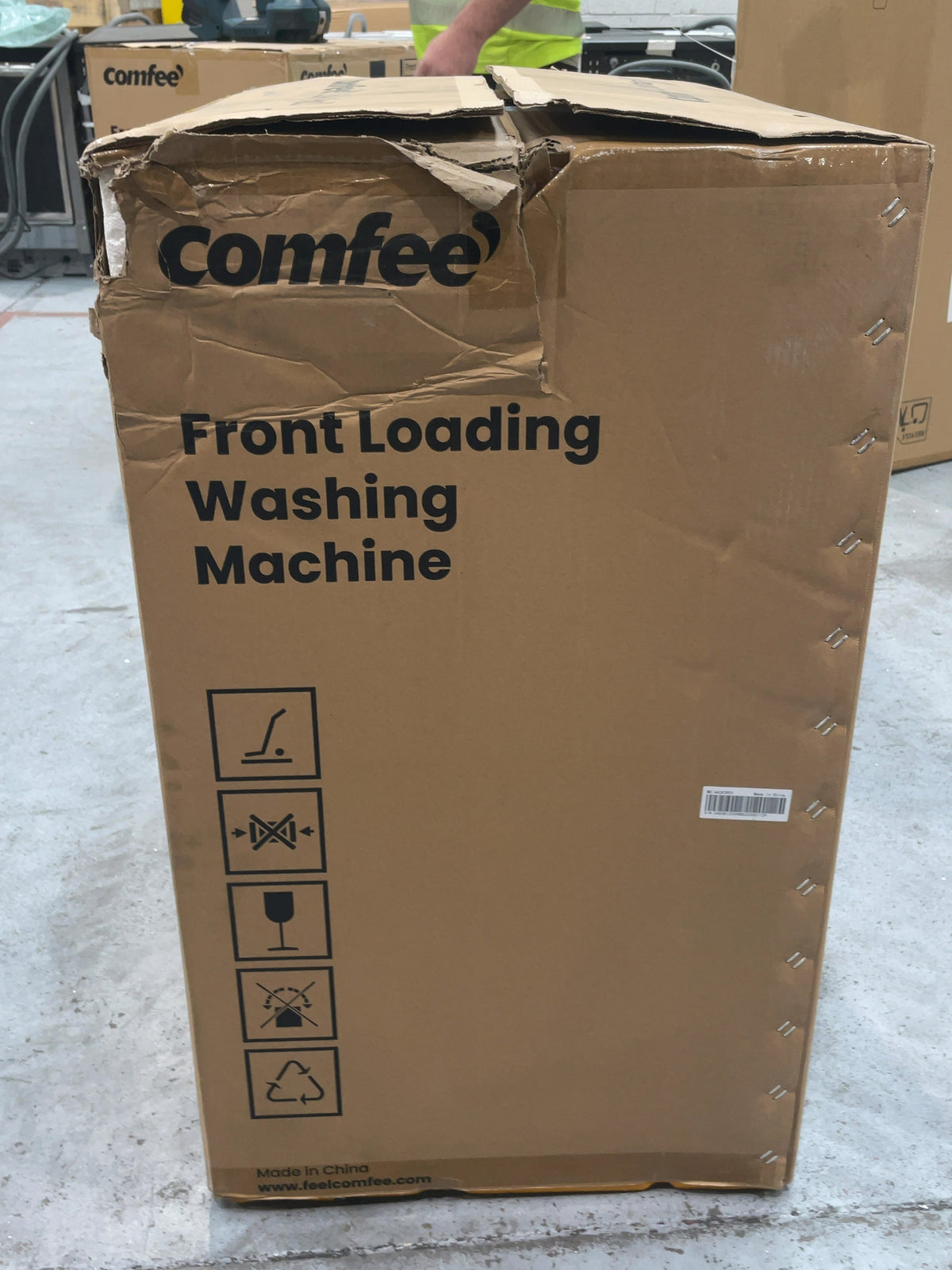 #GRC-167-141 - Comfee 7kg 1200rpm Washing Machine – Steam Wash & 15 Min Quick Cycle, White