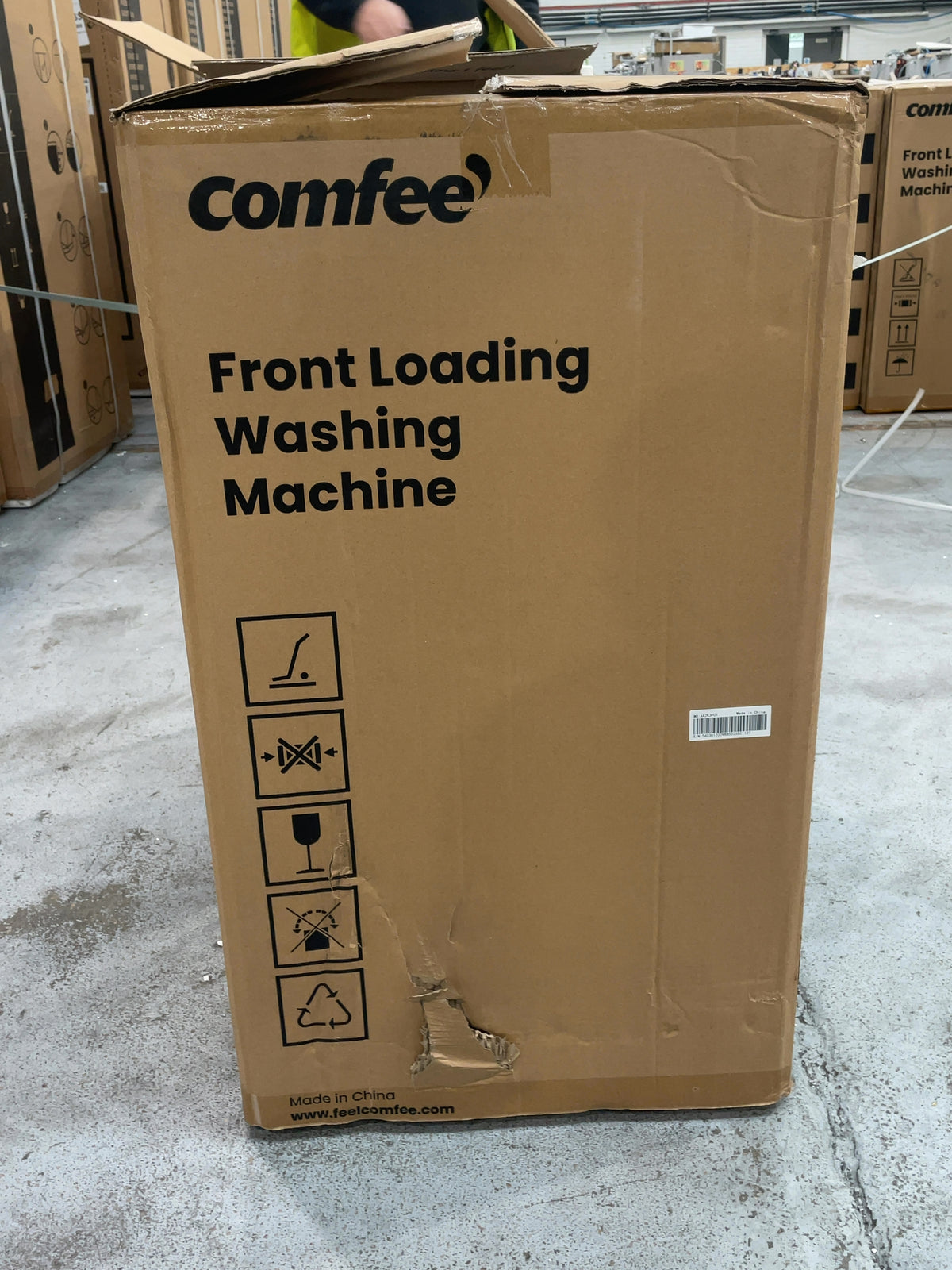 #GRC-167-143 - Comfee 7kg 1200rpm Washing Machine – Steam Wash & 15 Min Quick Cycle, White