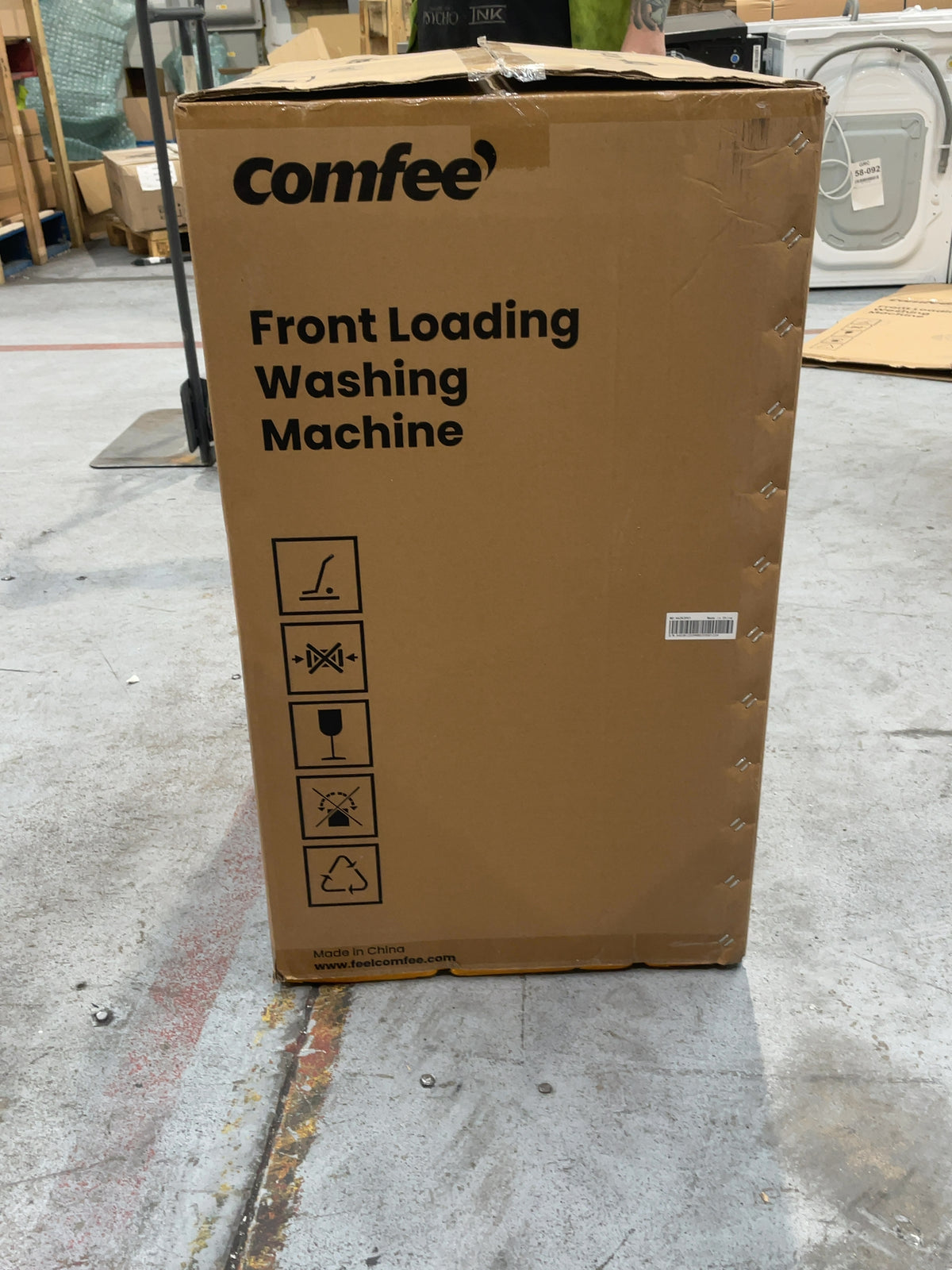 #GRC-167-145 - Comfee 7kg 1200rpm Washing Machine – Steam Wash & 15 Min Quick Cycle, White