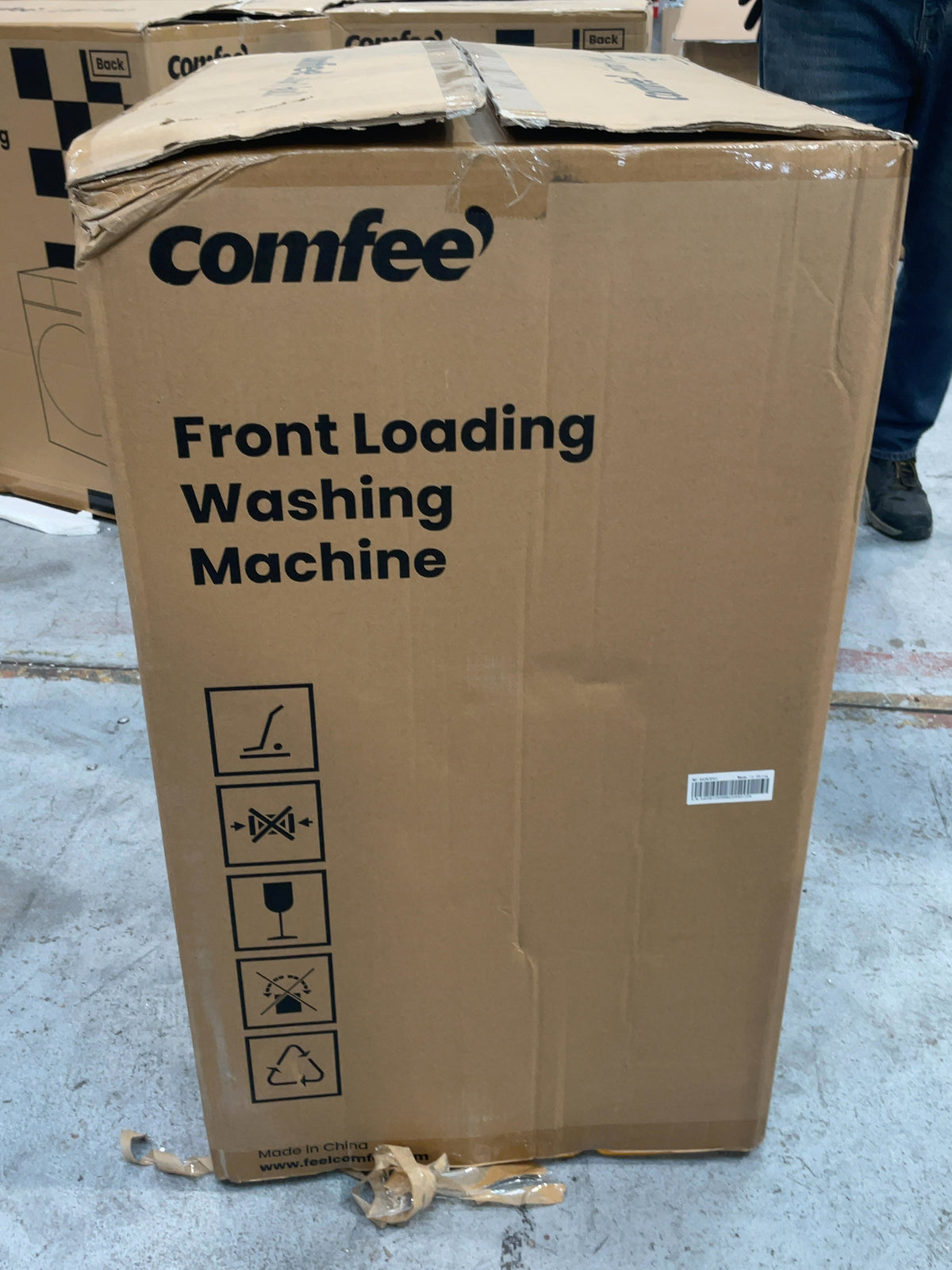 #GRC-167-145 - Comfee 7kg 1200rpm Washing Machine – Steam Wash & 15 Min Quick Cycle, White