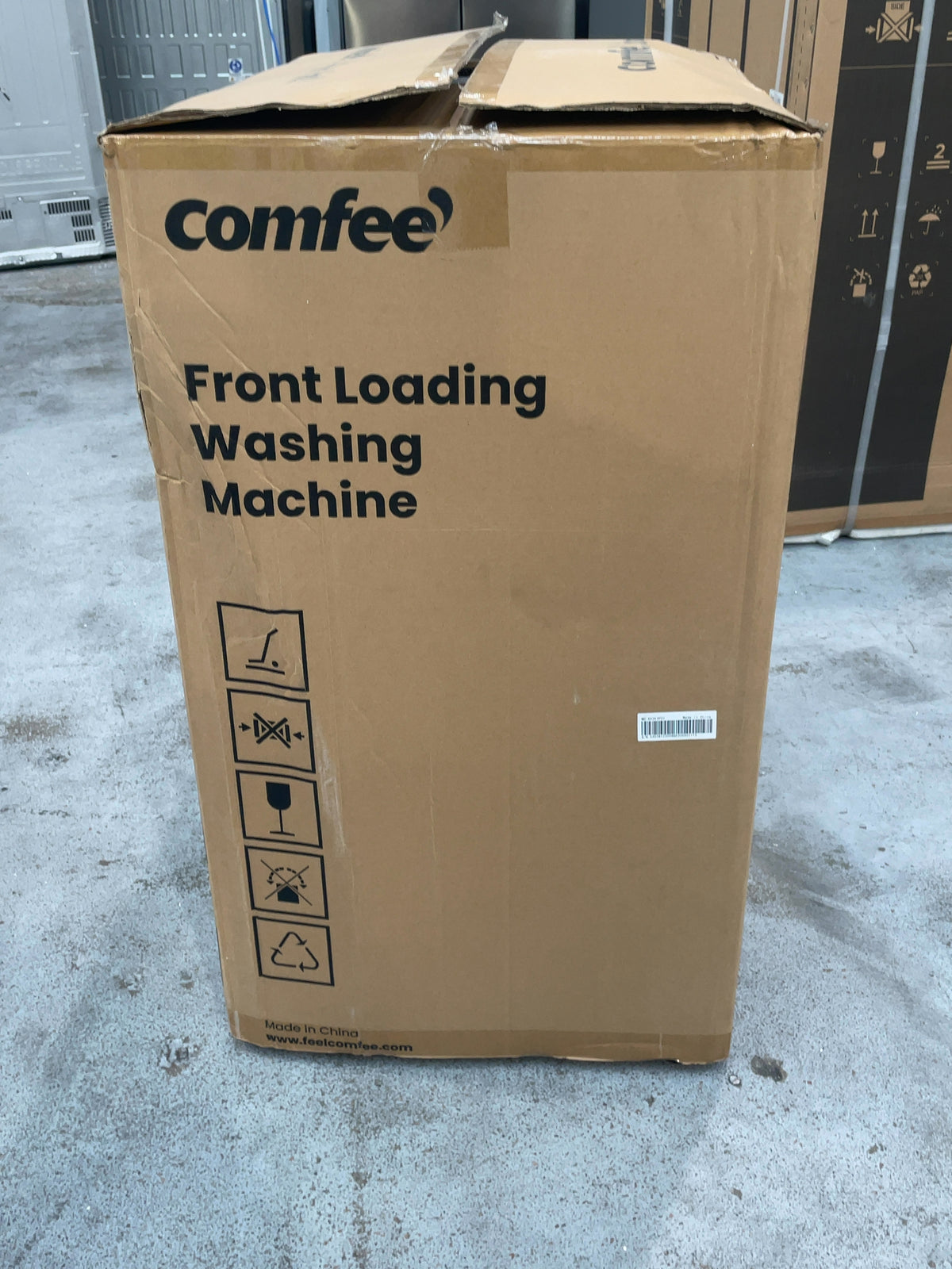 #GRC-167-150 - Comfee 7kg 1200rpm Washing Machine – Steam Wash & 15 Min Quick Cycle, White