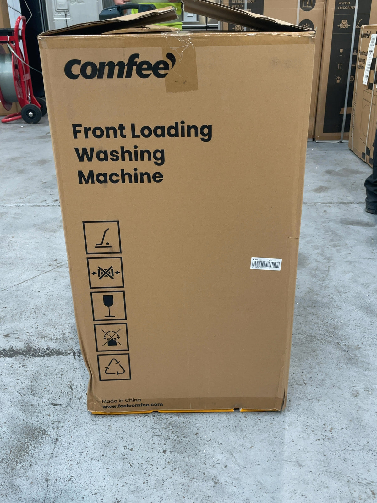 #GRC-167-151 - Comfee 7kg 1200rpm Washing Machine – Steam Wash & 15 Min Quick Cycle, White