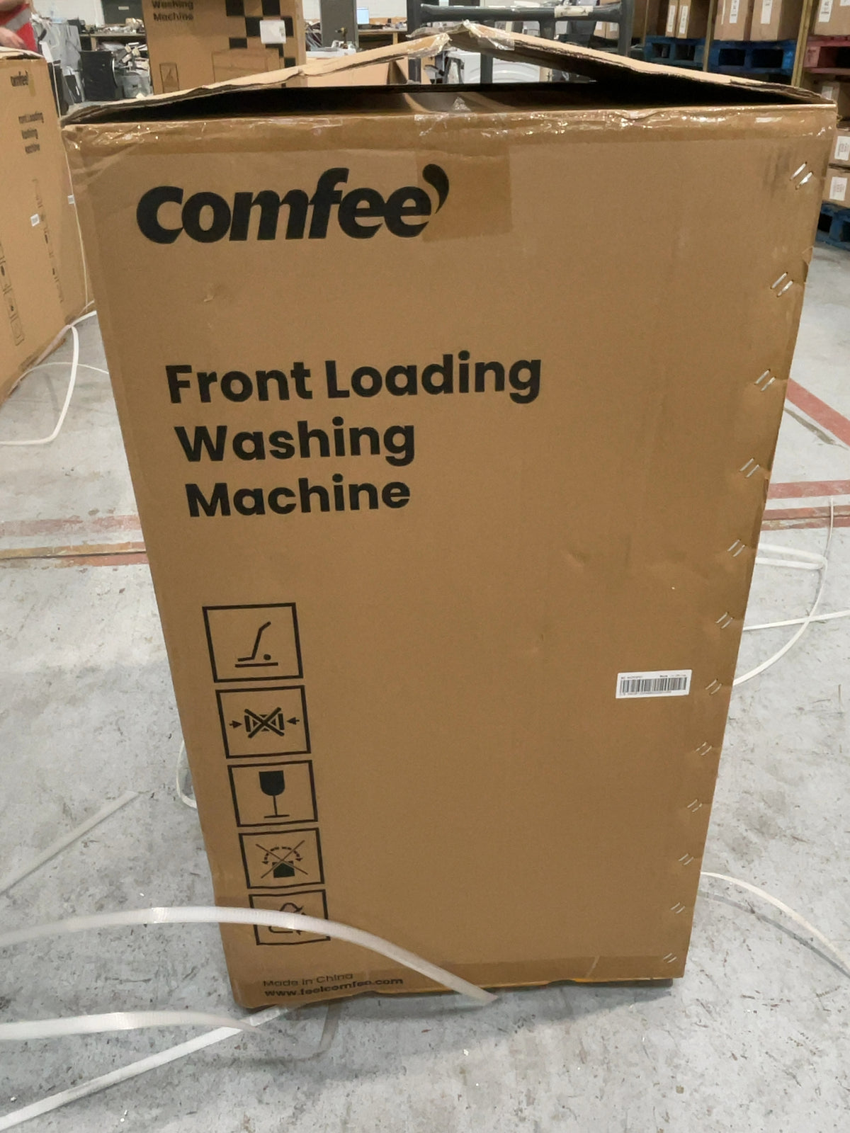 #GRC-167-152 - Comfee 7kg 1200rpm Washing Machine – Steam Wash & 15 Min Quick Cycle, White