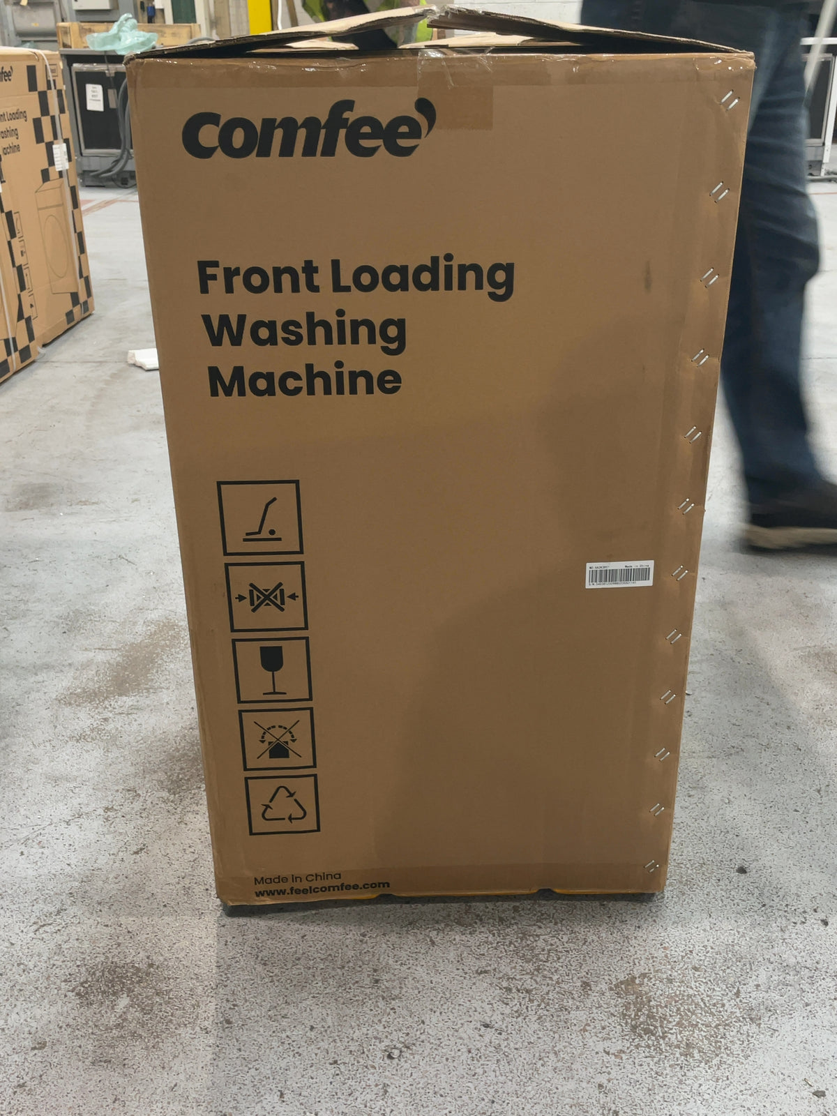 #GRC-167-153 - Comfee 7kg 1200rpm Washing Machine – Steam Wash & 15 Min Quick Cycle, White