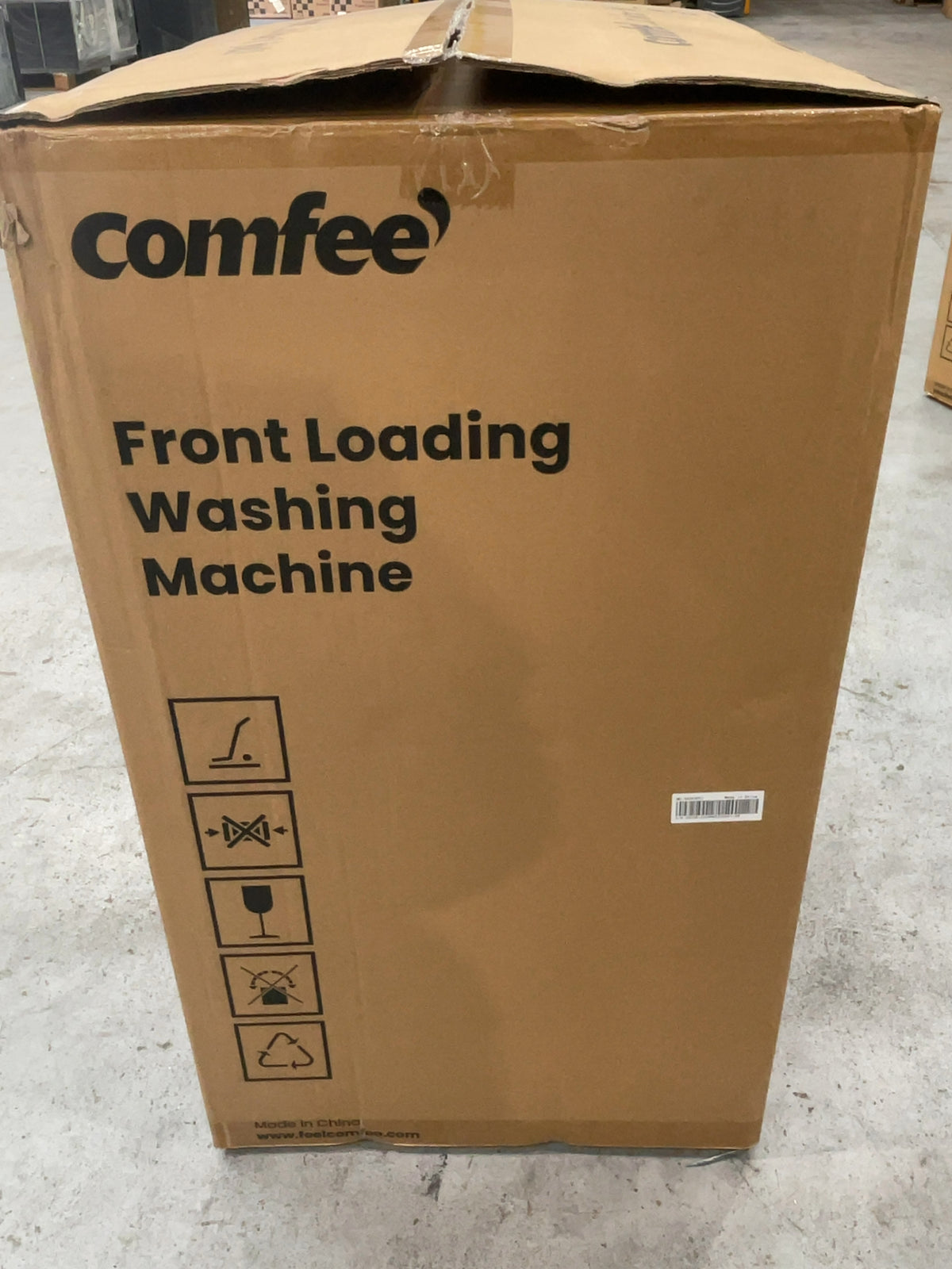 #GRC-167-155 - Comfee 7kg 1200rpm Washing Machine – Steam Wash & 15 Min Quick Cycle, White